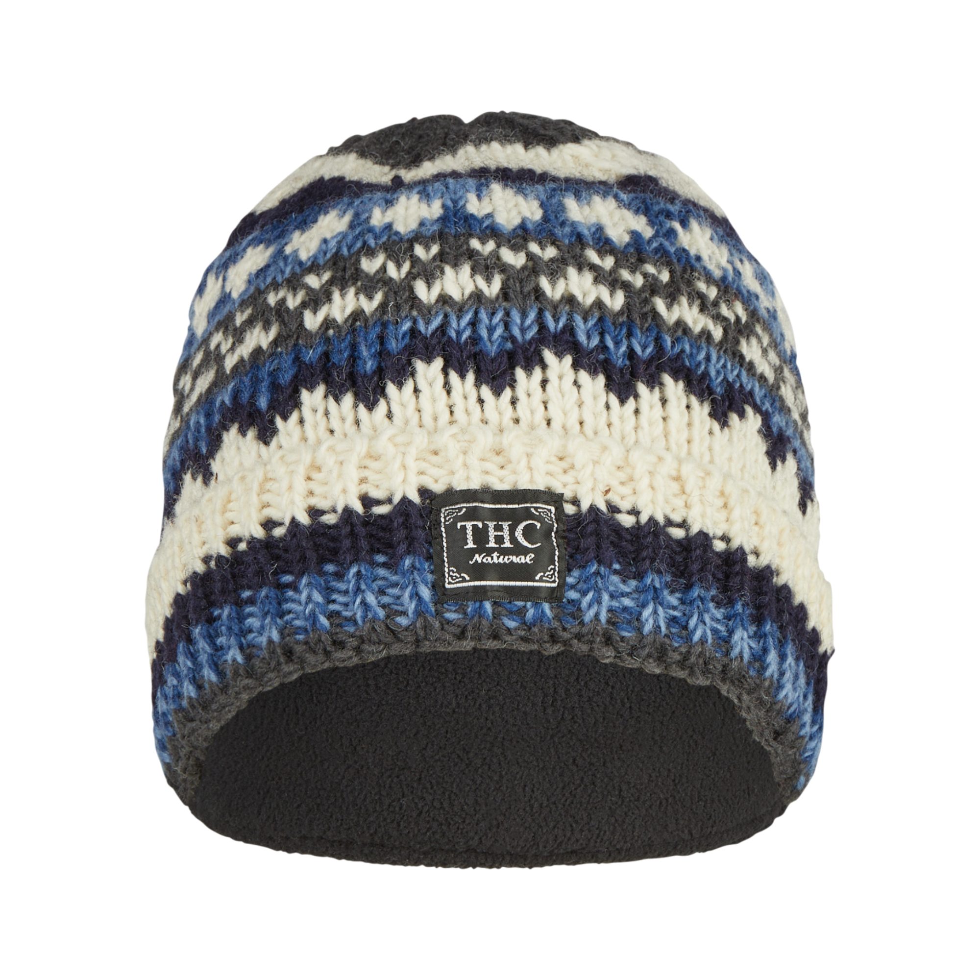 THC Natural Line Strickmütze THC Schafwoll Rollcap 816 (1 Stück, 1-St., 1 Stück) Innenfutter Fleece