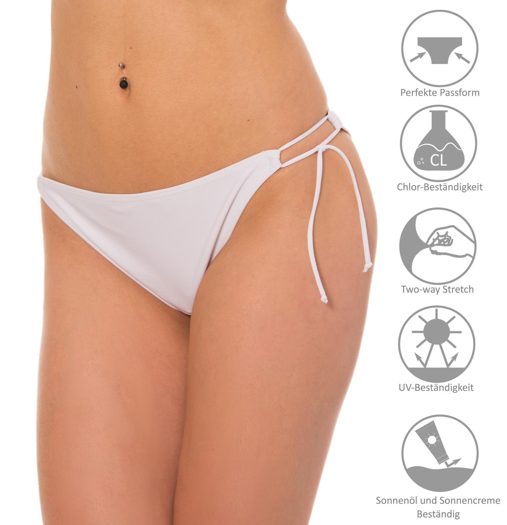 Aquarti Bikini-Hose Aquarti Damen Bikinihose Seitlich Gebunden Bikinislip Höschen – Bild 5 von 5
