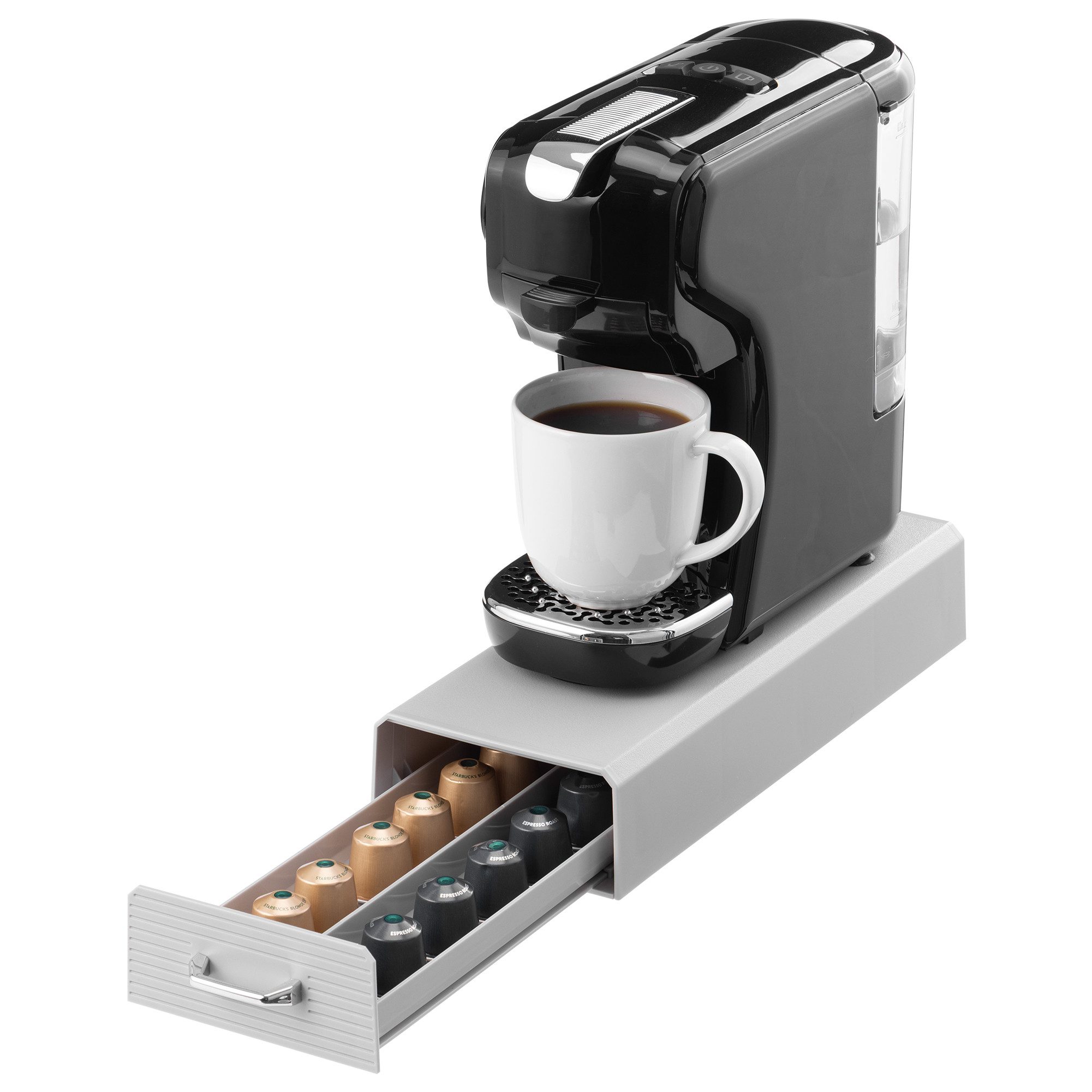 Kapselspender Kaffeekapseln Aufbewahrung für Nespresso Kapseln 40 Kaffeepads