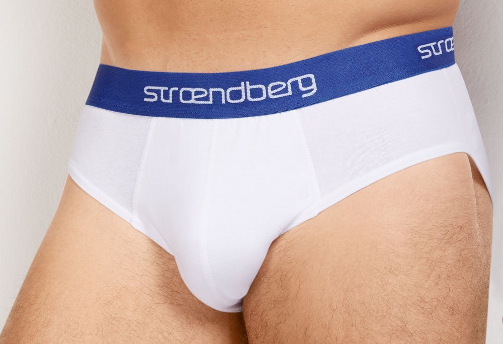 Wäschebund 3er-Pack) weiß stroendberg (Set, Logoschriftzug am mit Slip