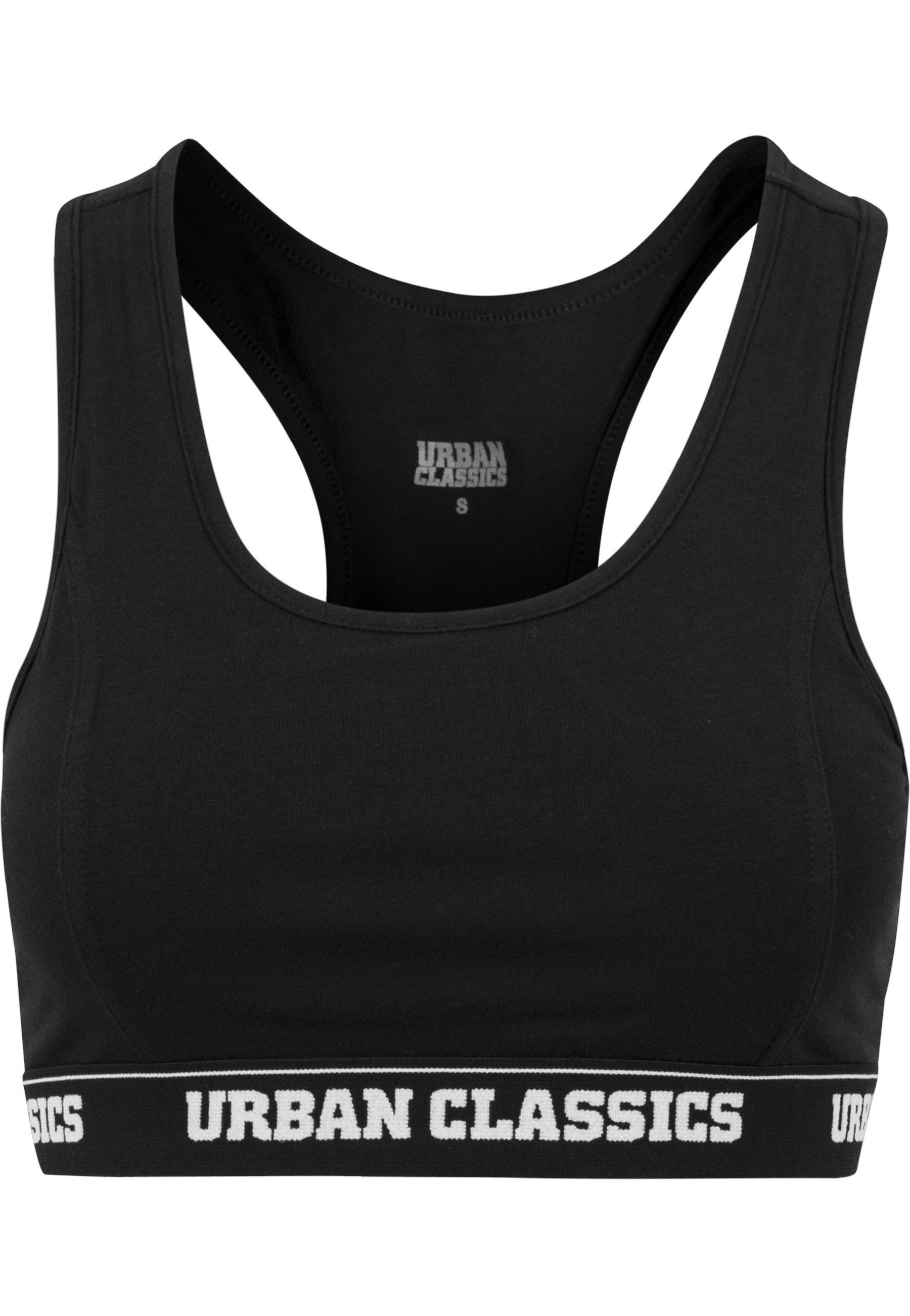 URBAN CLASSICS T-Shirt-BH Urban Classics Damen Ladies Logo Bra