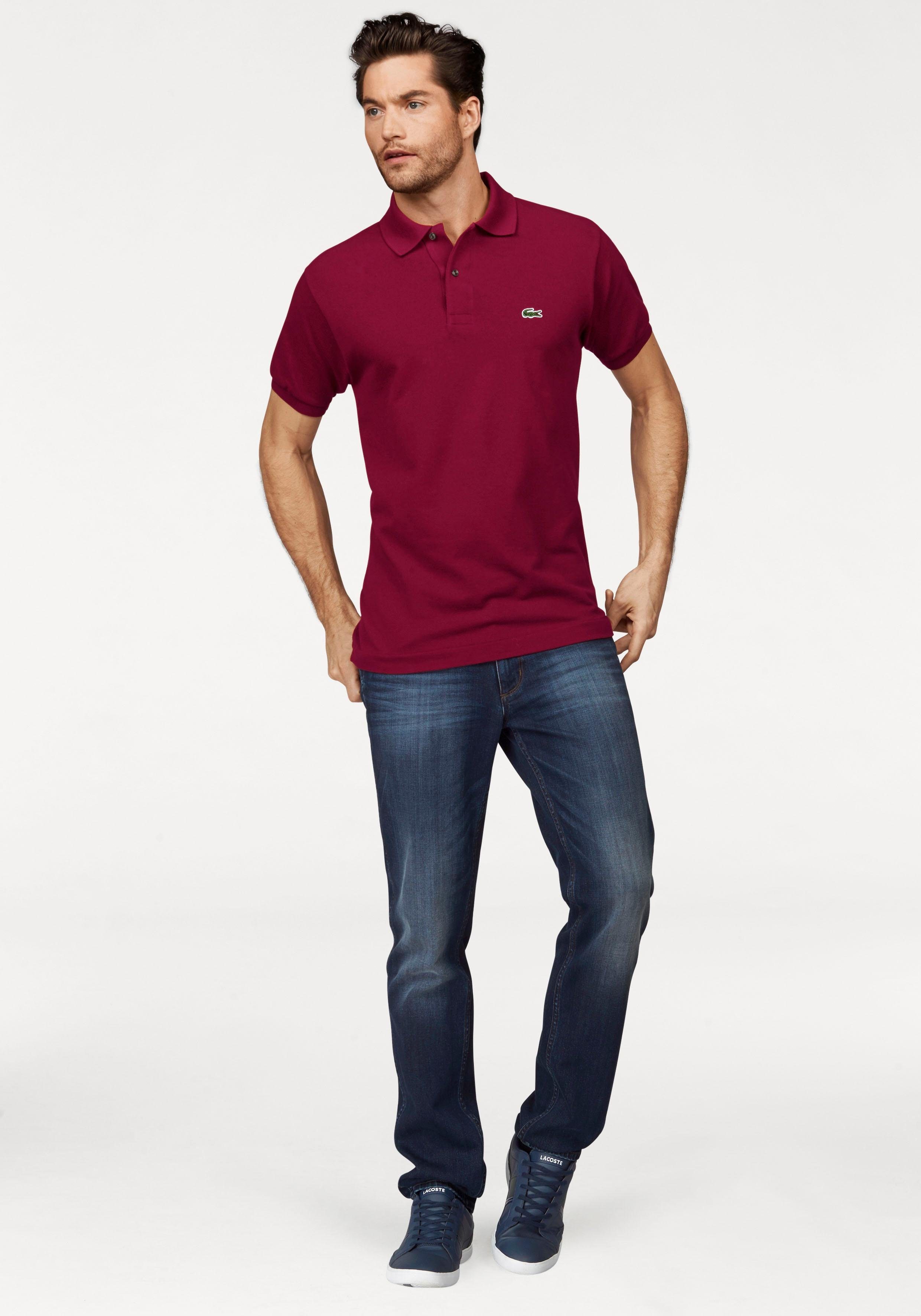 Lacoste Poloshirt (1-tlg) mit Knöpfen in Perlmuttoptik