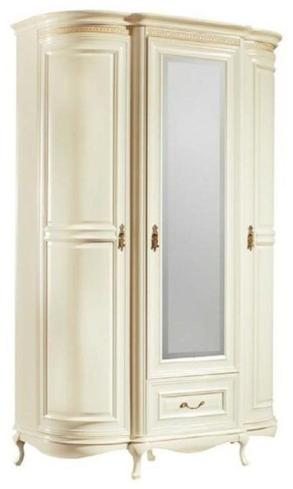 Xlmoebel Kleiderschrank Traditionelle Schränke Schrankwand Kleiderschrank mit Spiegel (Klassische Schränke Schrank Schrankwand - Model V-Schrank-3D-G) Hergestellt in Europa