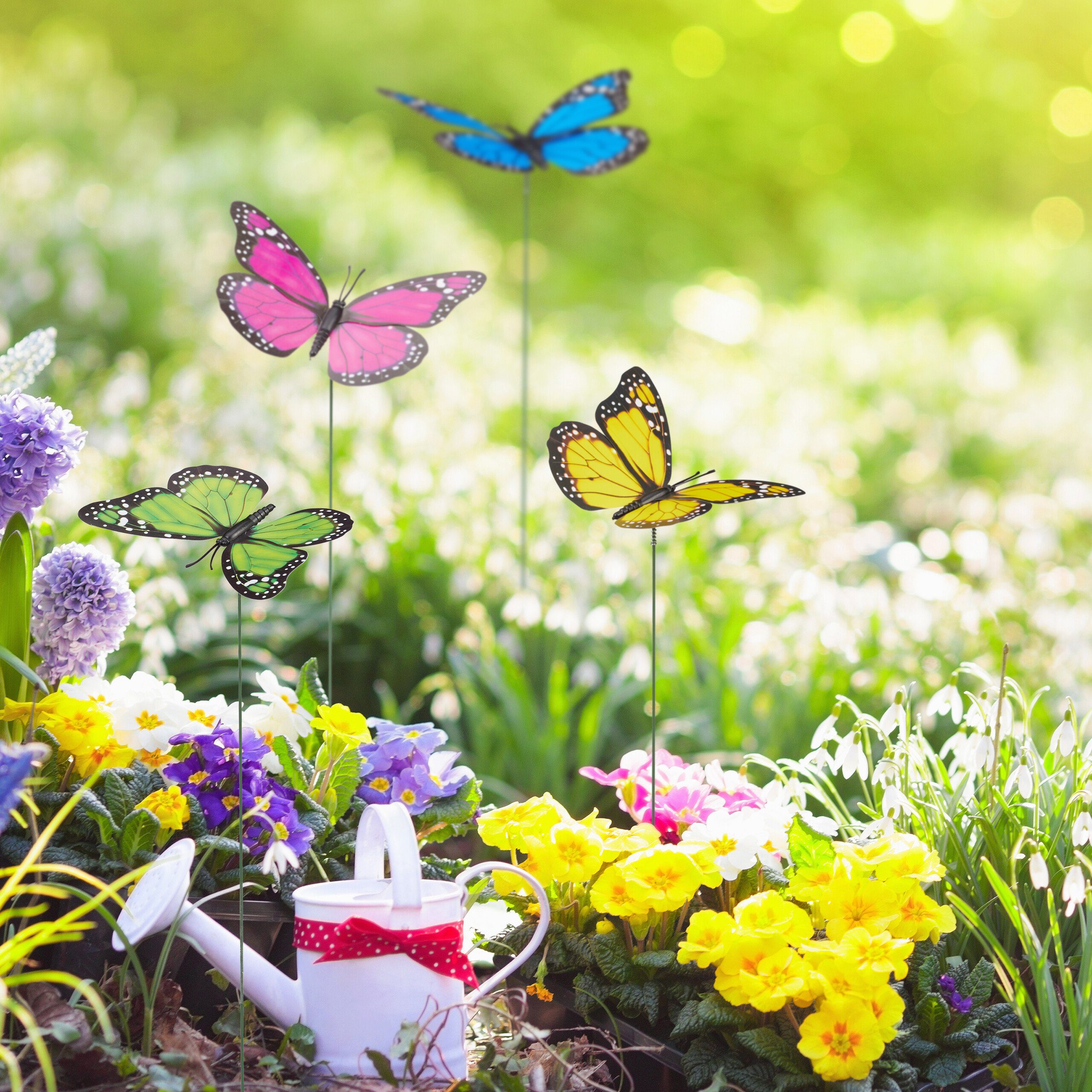 relaxdays Gartenfigur Gartendeko Schmetterling 72er Set günstig online kaufen
