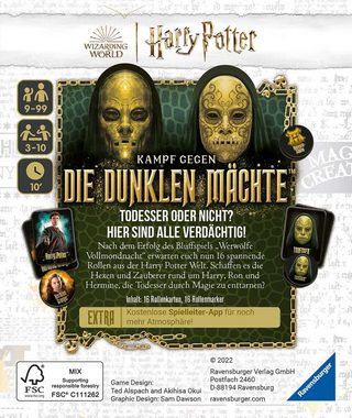 Ravensburger Spiel, Gemeinschaftsspiel Harry Potter, Kampf gegen die dunklen Mächte, Made in Europe, FSC® - schützt Wald - weltweit