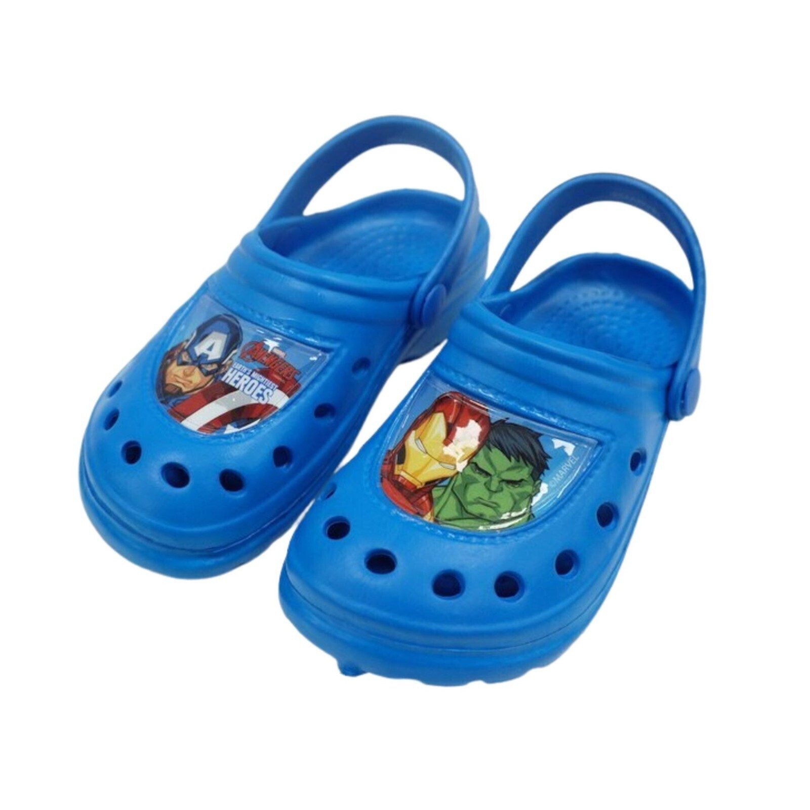 MARVEL Marvel Avengers Kinder Jungen Clogs Badeschuhe Gr. 22-33 Blau Clog