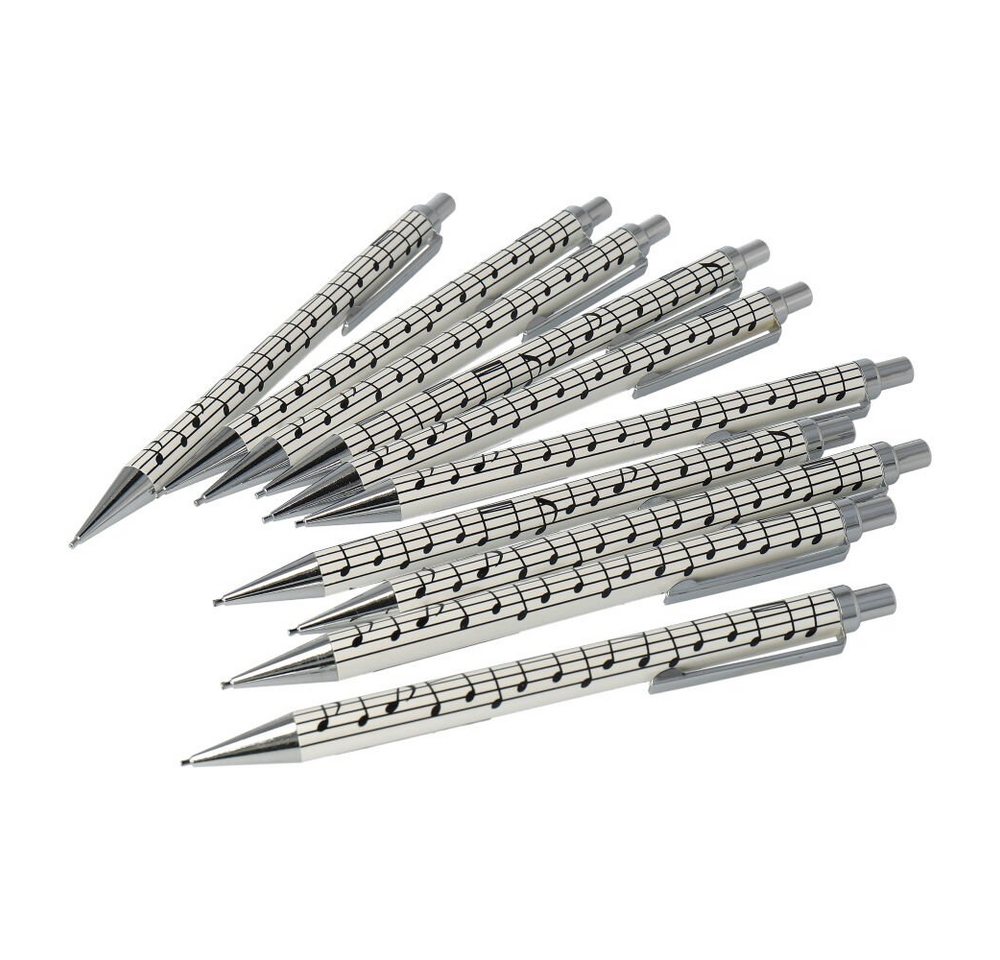 Thumbnail - mugesh Bleistift Druckbleistift Notenlinie mit Metalldrücker (10-Stück-Packung)