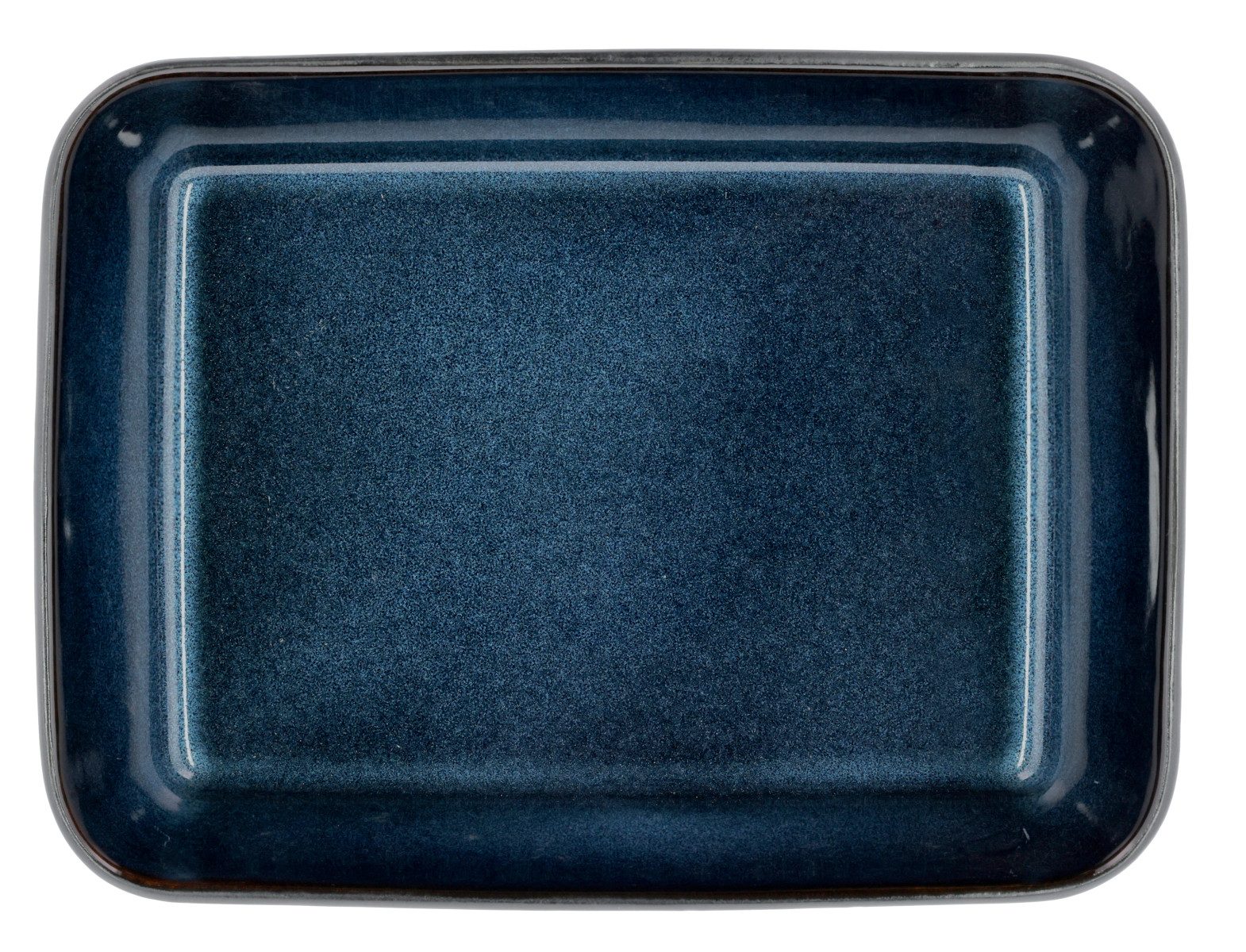 Bitz Auflaufform Auflaufform black/darkblue 28 x 21cm, Steinzeug, Auflaufform 28 x 21 cm Schwarz/Blau