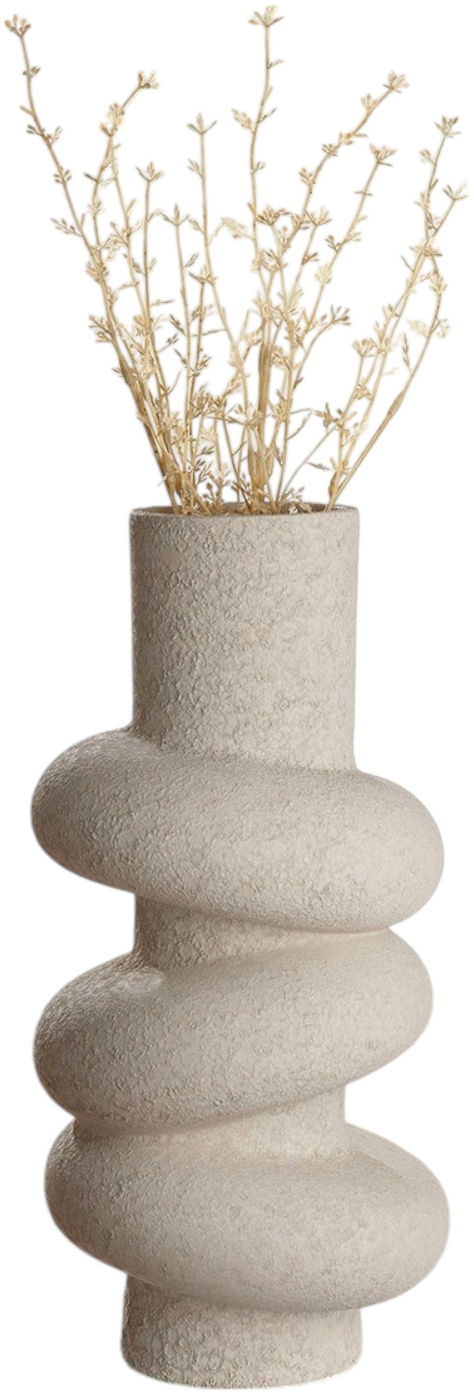 Tischvase Floriva, 40x18,5cm, strukturierte, matte Oberfläche