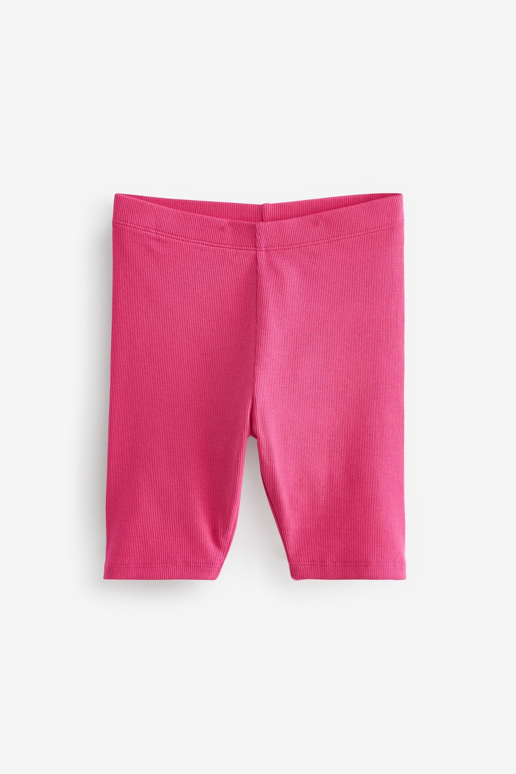 aus Radlershorts Gerippte Sweatshorts Next Jersey weichem Pink (1-tlg)