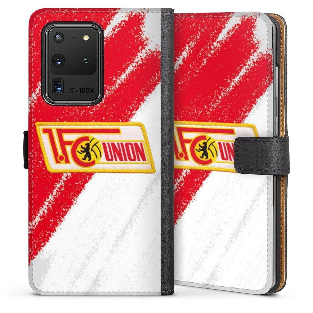 DeinDesign Handyhülle Offizielles Lizenzprodukt 1. FC Union Berlin Logo, Samsung Galaxy S20 Ultra Hülle Handy Flip Case Wallet Cover