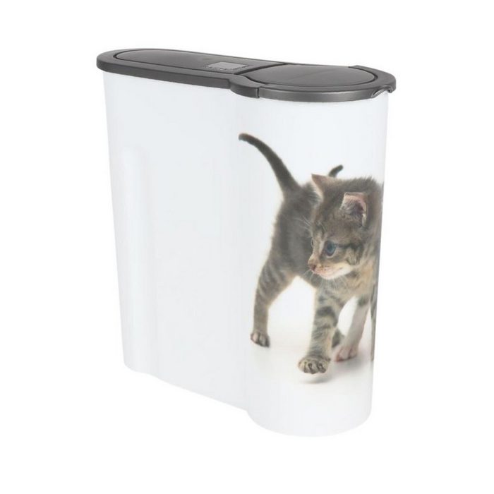 Jelenia Plast Futterbehälter Katzen Futterdose 4L Aufbewahrungsdose Katzenfutter Trockenfutter Vorratsdose Kunststoff