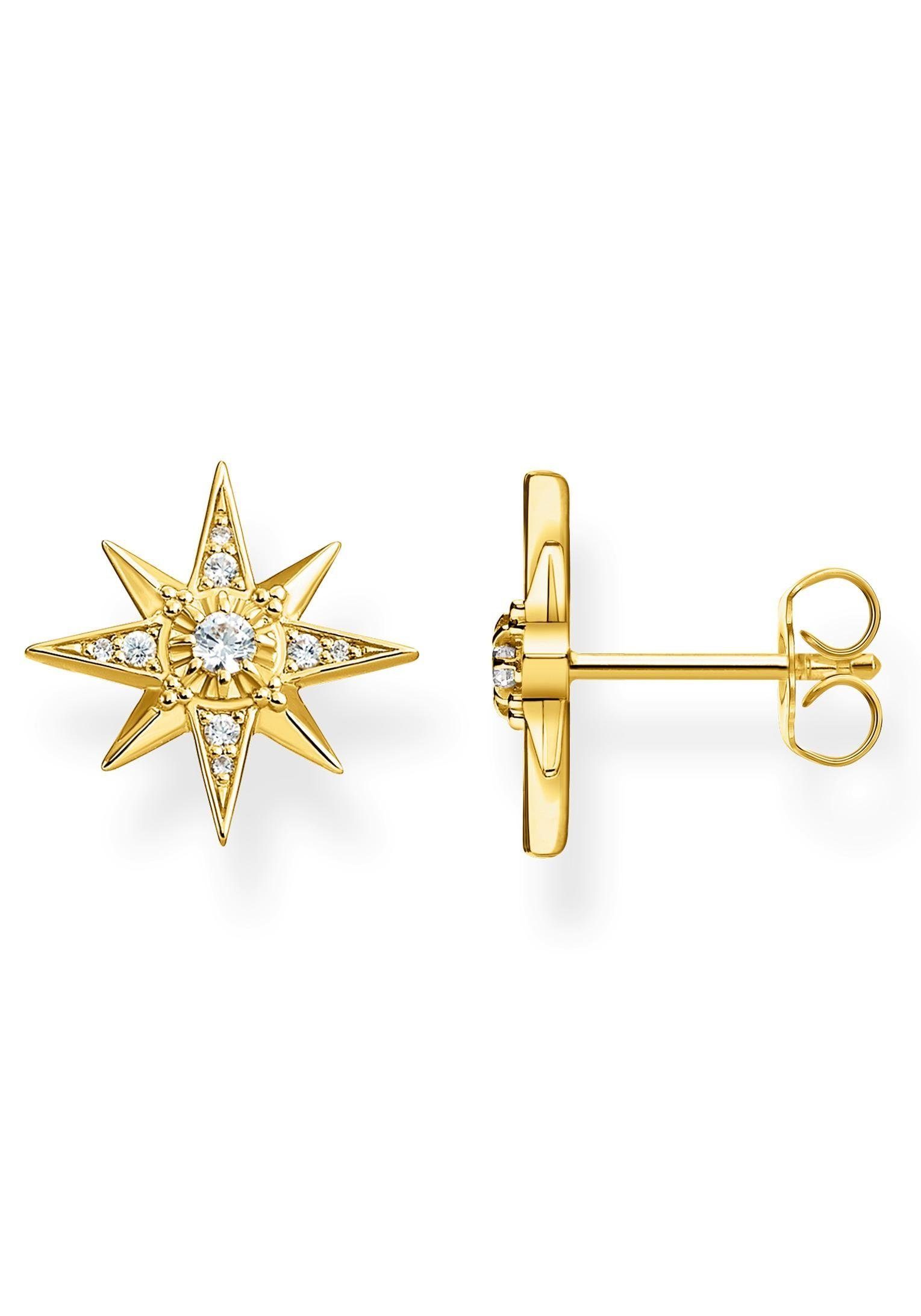 THOMAS SABO Paar Ohrstecker Ohrstecker Stern gold