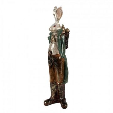 Caldine Dekofigur Figur Kaninchen 37 cm Goldfarbig Hase Osterhase Frühling (1 St)