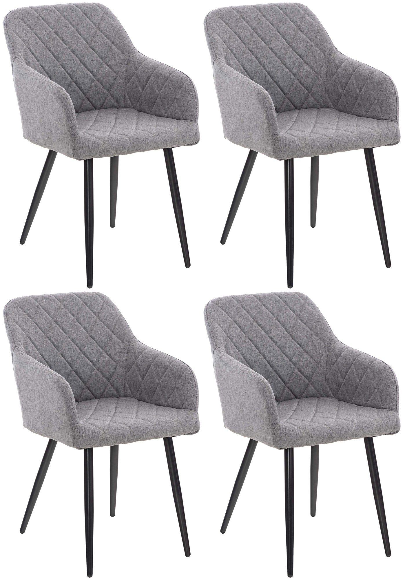 CLP Küchenstuhl Shila (4er Set), Metall, günstig online kaufen