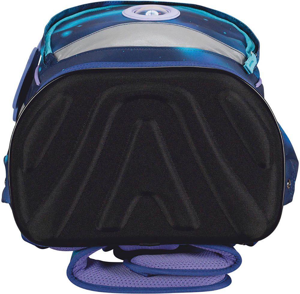 DerDieDas® Schulranzen ErgoFlex, Luna (Set, 5-tlg), aus recycelten Material