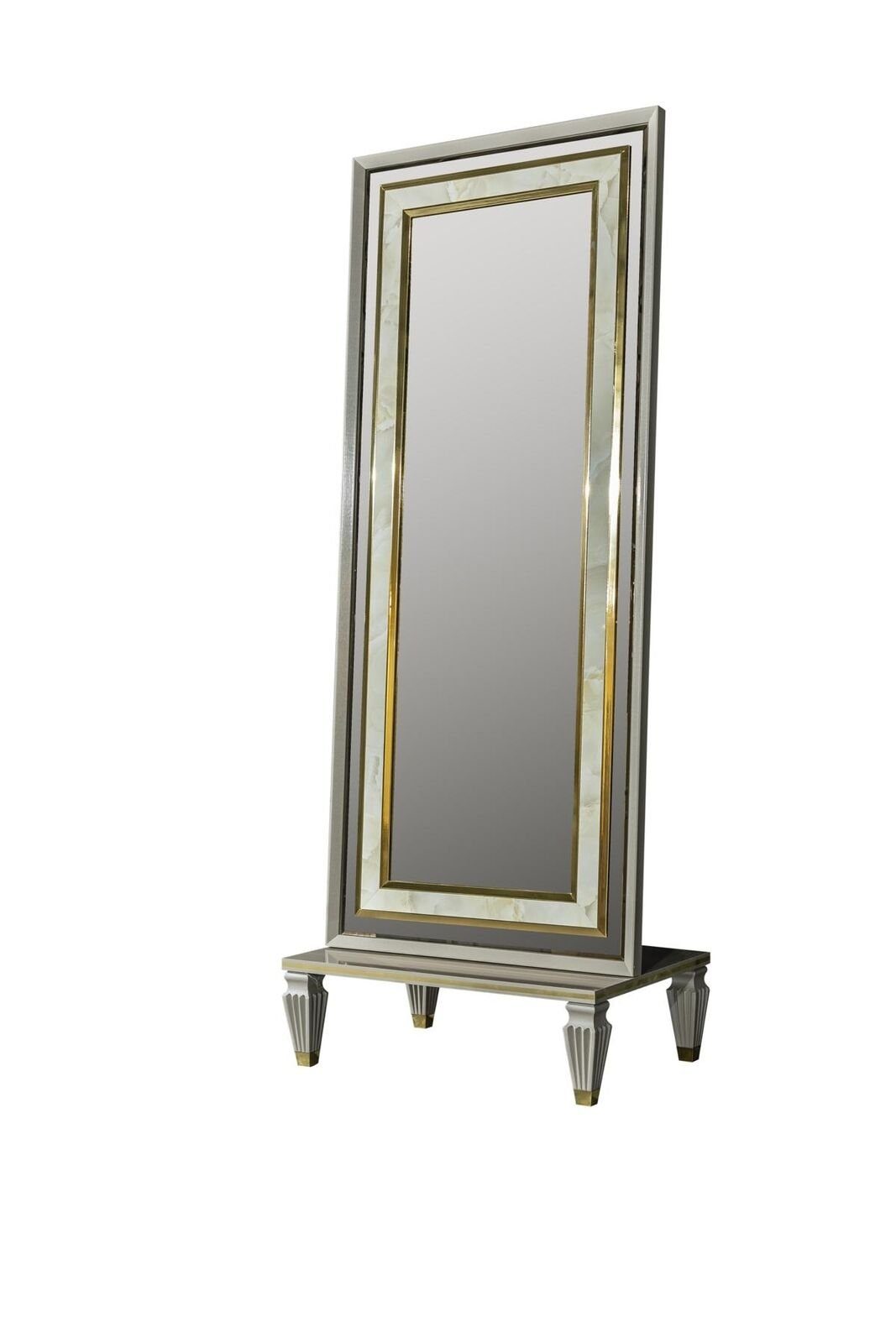 JVmoebel Spiegel Spiegel Grau Körpergröße Modern Stehspiegel Metall Standspiegel