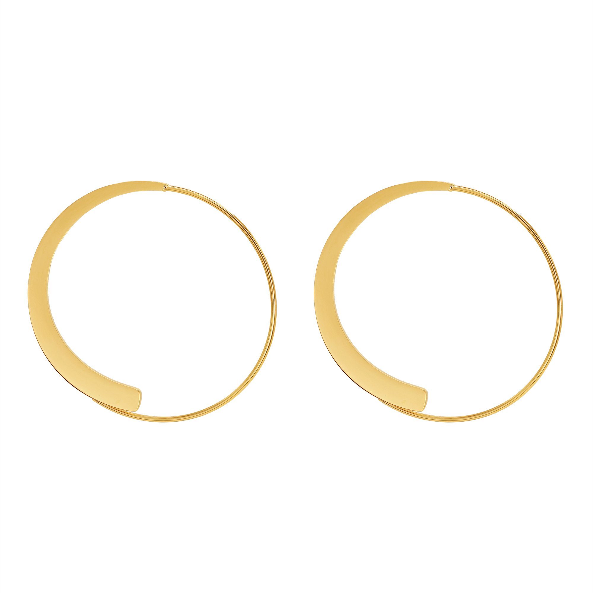 Heideman Paar Ohrstecker Curve poliert (Ohrringe, inkl. Geschenkverpackung), Ohrhänger für Frauen goldfarben | Ohrstecker