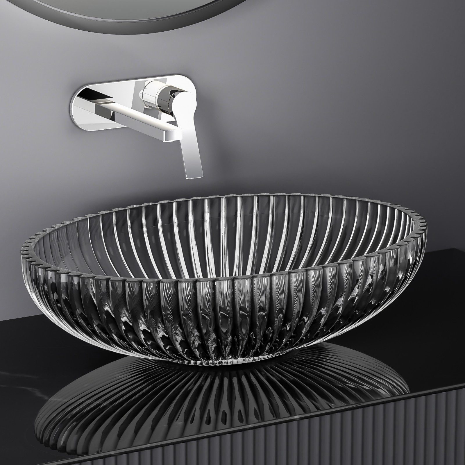 EMKE Aufsatzwaschbecken Waschbecken Aufsatzwaschbecken Bad Hartglas für Bad günstig online kaufen