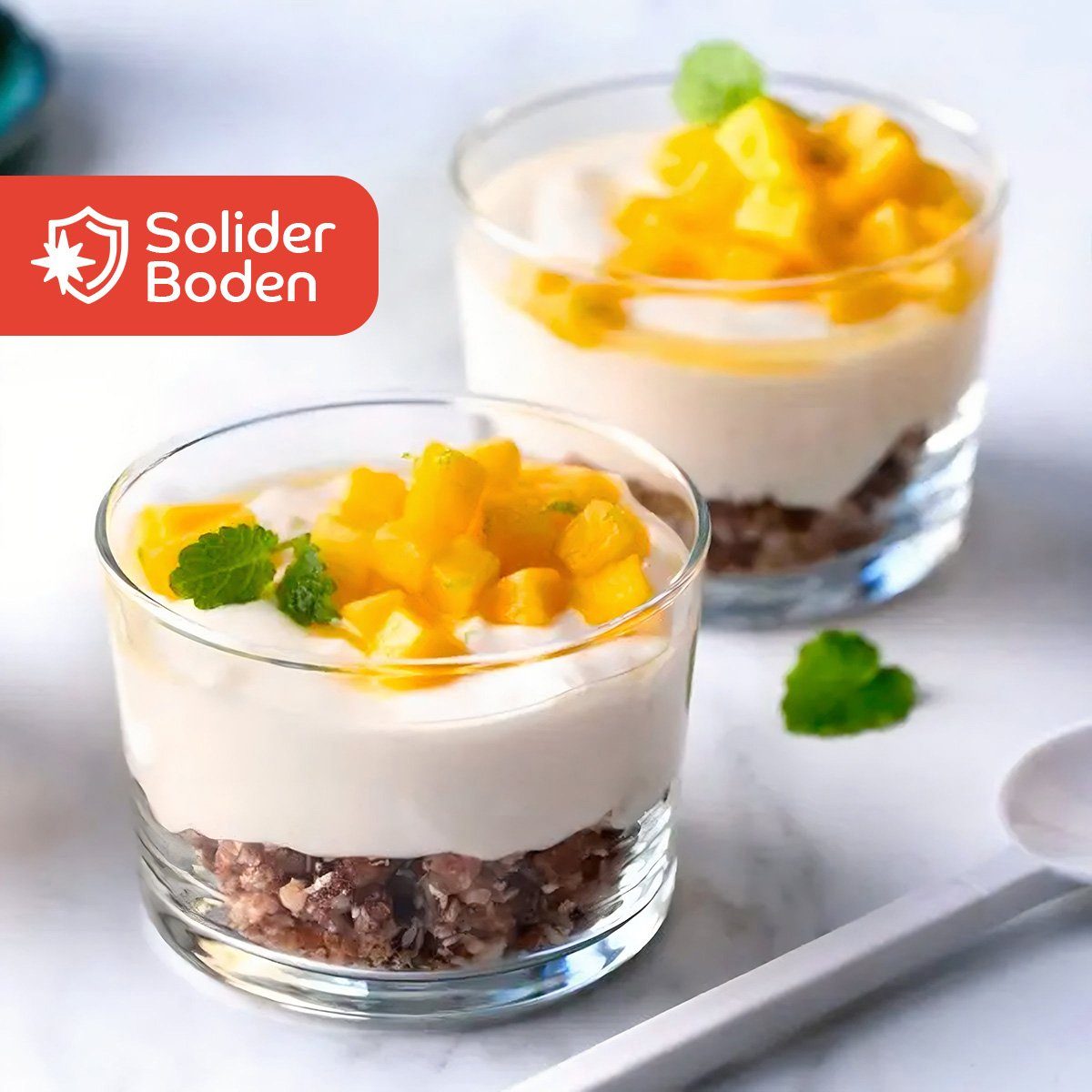 KONZEPT Dessertschale 6/12er Set Dessertgläser 150ml, transparente Dessertschalen aus Glas, (Set, 6-tlg), für Tiramisu, Panna Cotta, Eis, Pudding, Joghurt-Müsli – Bild 5 von 5