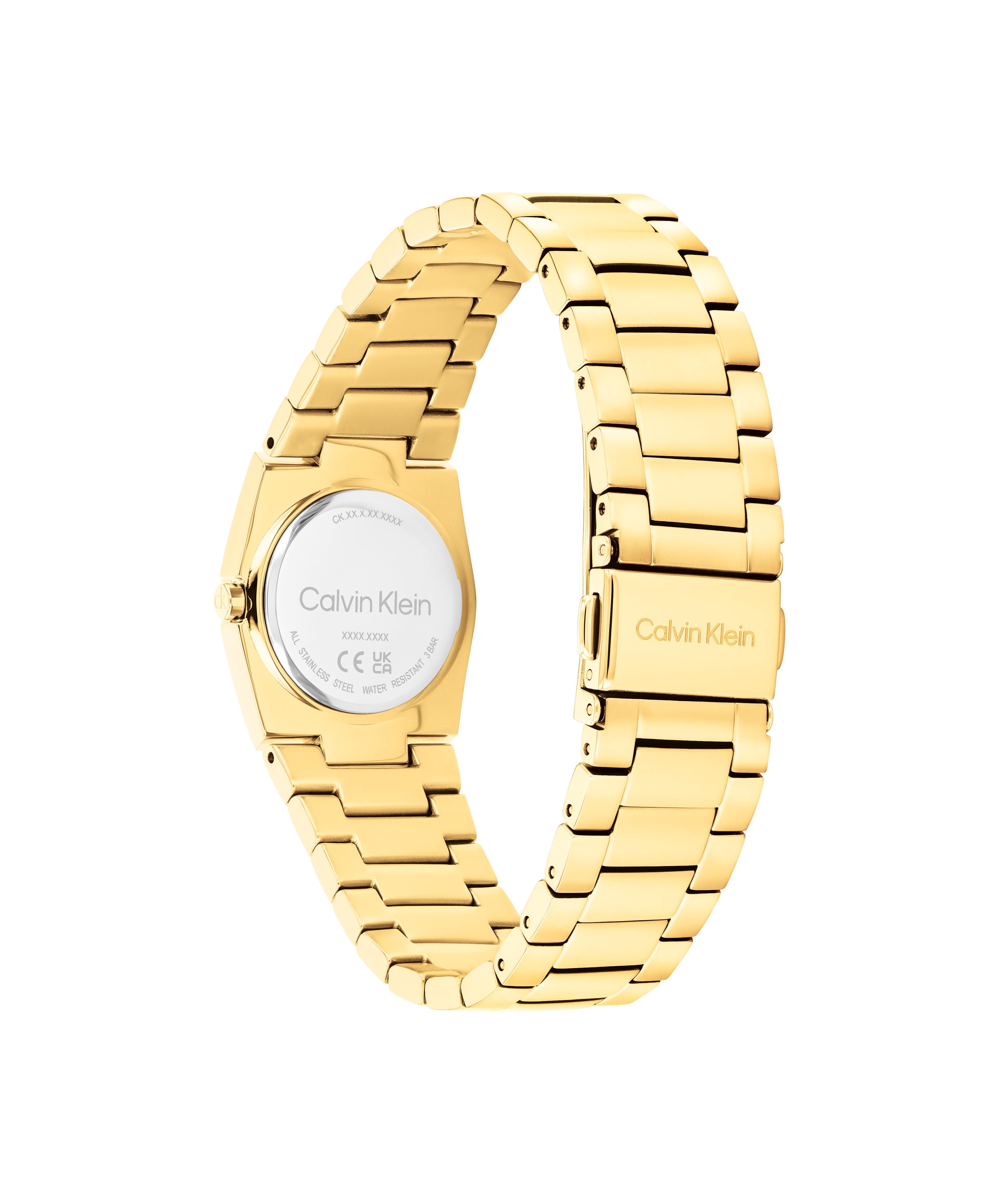 Calvin Klein Quarzuhr CK UNITE 25100127, Armbanduhr, Damenuhr, Edelstahlarmband, analog