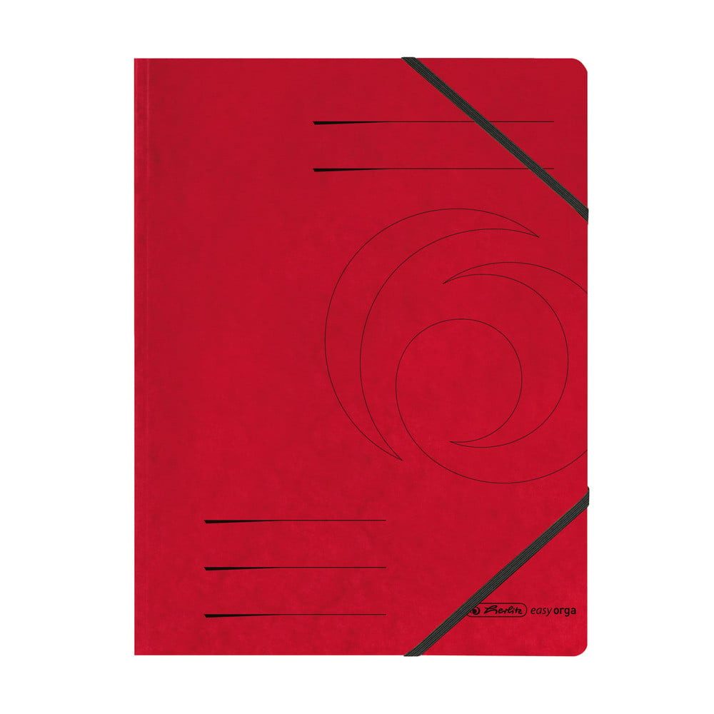 Herlitz Collegeblock herlitz Eckspanner A4 rot 2 Gummizüge