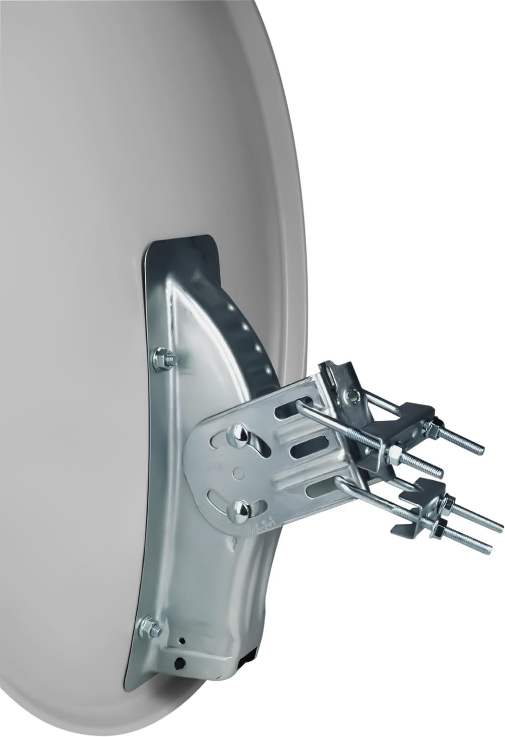 TELESTAR Digirapid 80 A lichtgrau SAT-Antenne (Mit 80 cm Durchmesser, Aluminium-Spiegel, leichtes Design)