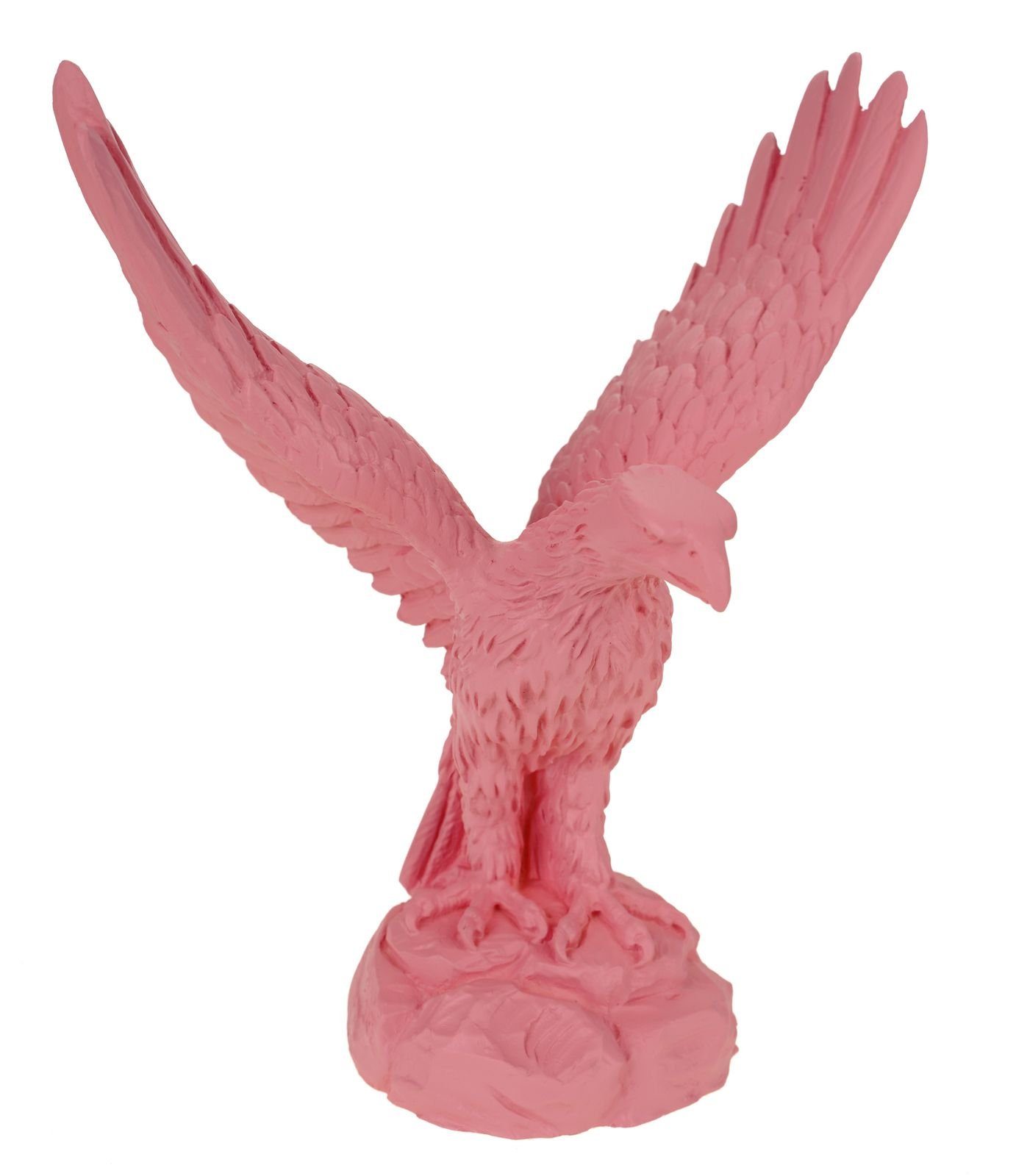 Kremers Schatzkiste Dekofigur Kremers Schatzkiste Deko Alabaster Figur Adler 19 cm lachsfarben Greifvogel Eagle