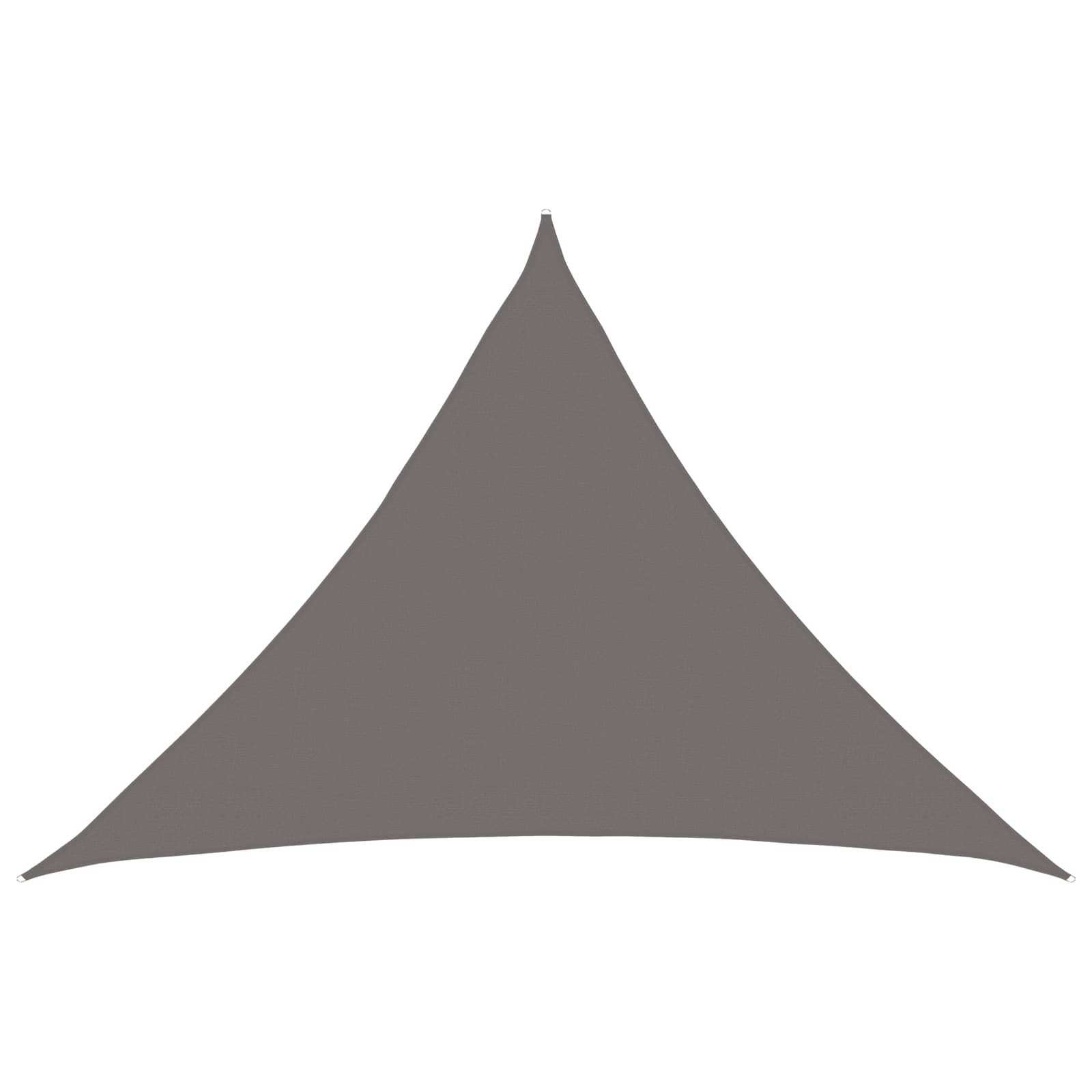 vidaXL Sonnensegel Sonnensegel 7 x 5 x 5 m HDPE Dreieckig Hellgrau, (1-tlg)