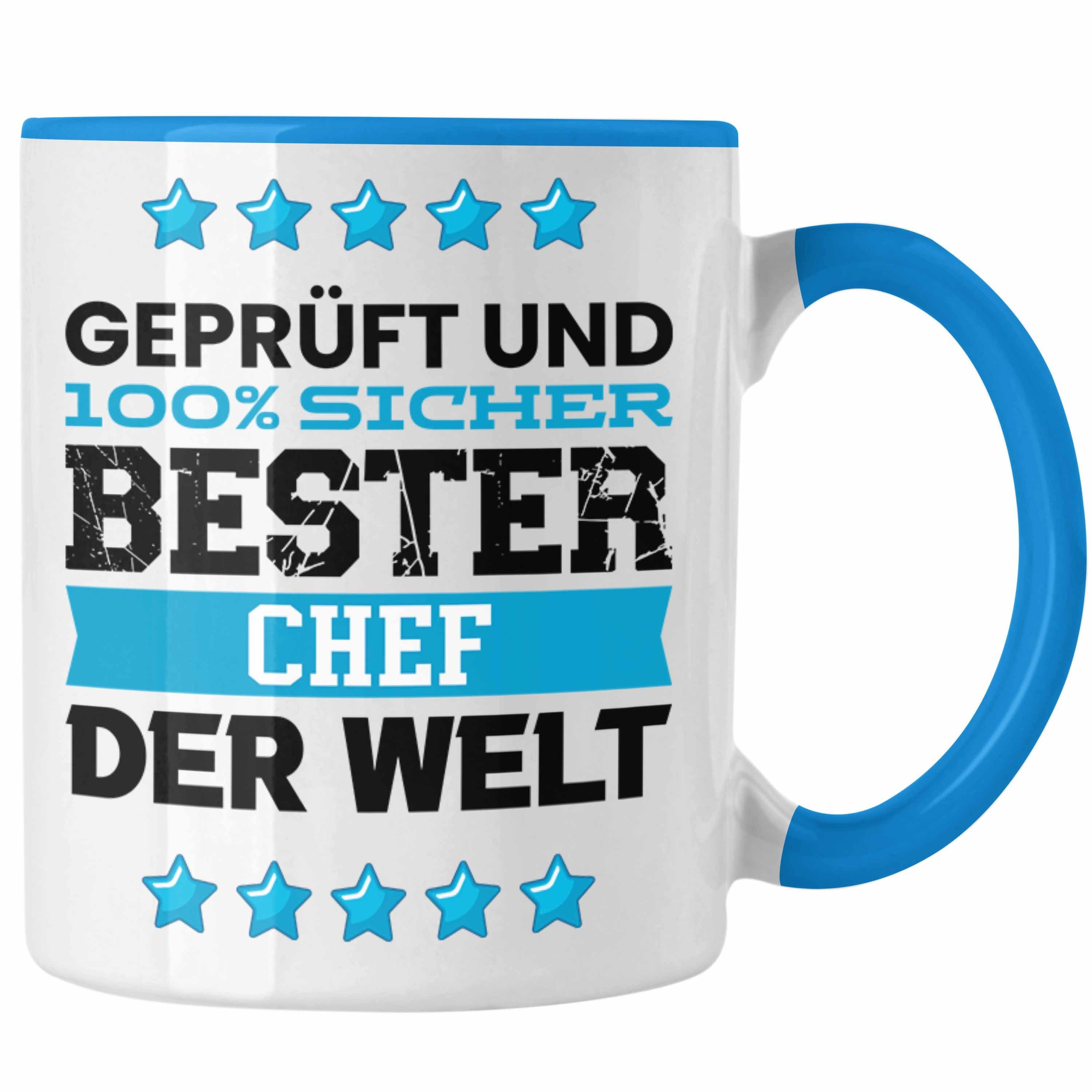 Chef Tasse Tasse Bester Der Welt Geschenk - Trendation Geburtstag Trendation Blau für Chef