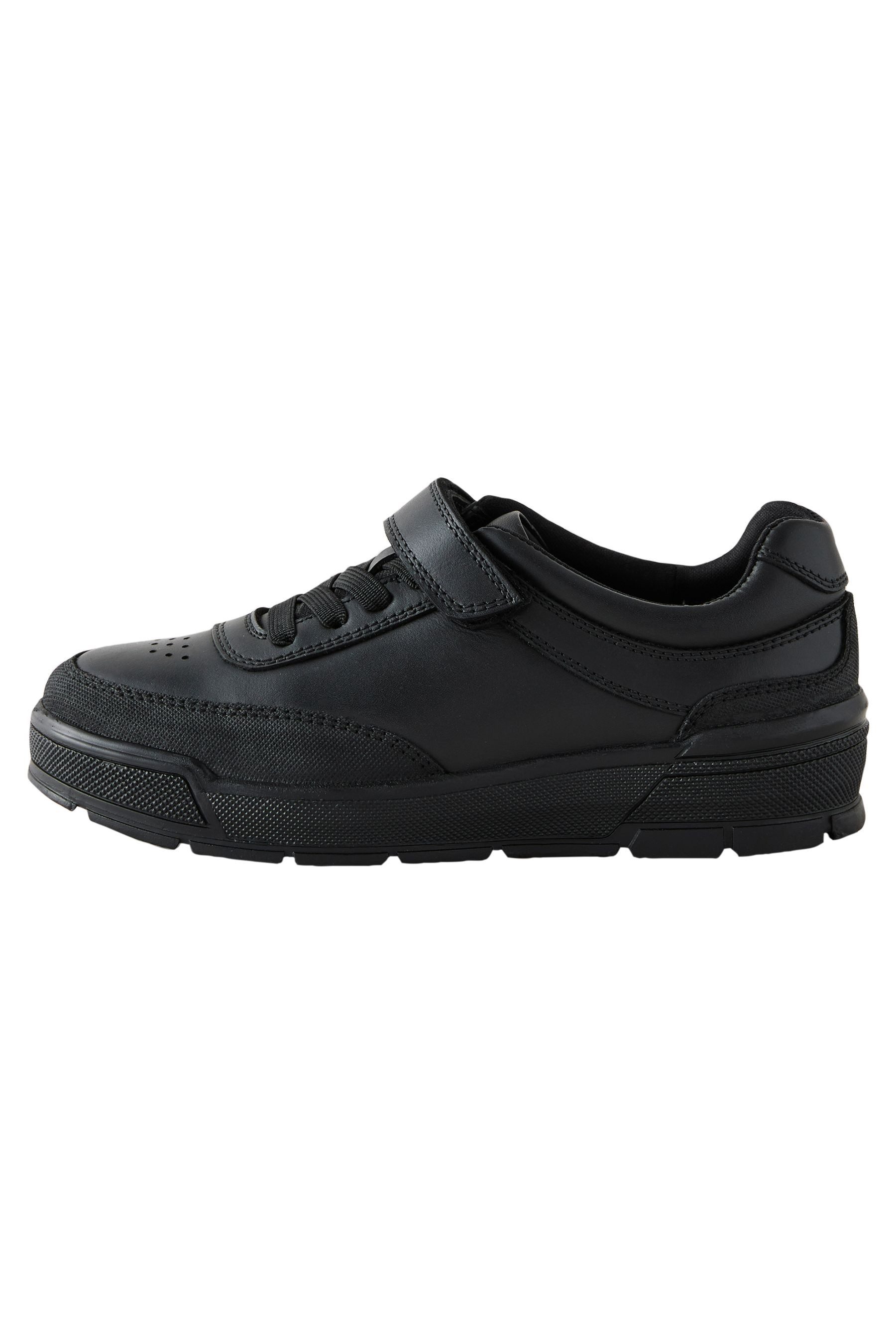 Lederschuhe mit 1 Riemen und Elastikschnürung Schnürschuh