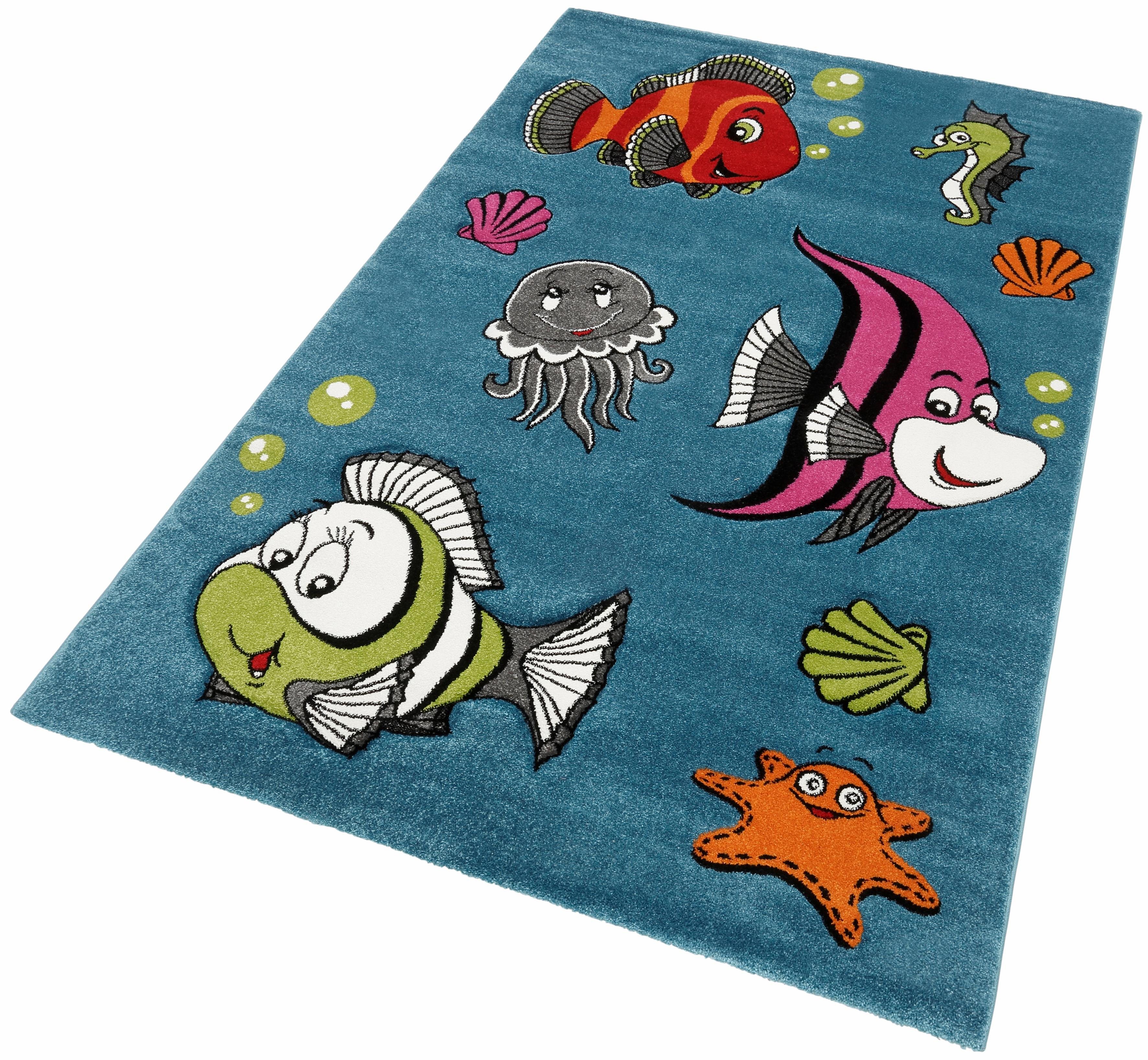 Kinderteppich »GERS«, , rechteckig, Höhe 13 mm, handgearbeiteter Konturenschnitt Kinderteppich »GERS«, , rechteckig, Höhe 13 mm, handgearbeiteter Konturenschnitt