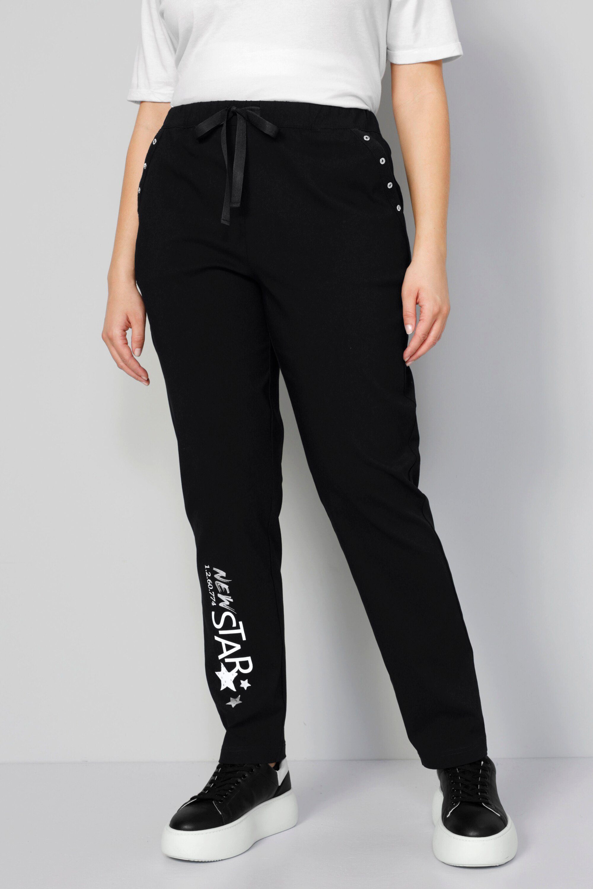 MIAMODA Leggings Joggpants Bein-Print Elastikbund günstig online kaufen