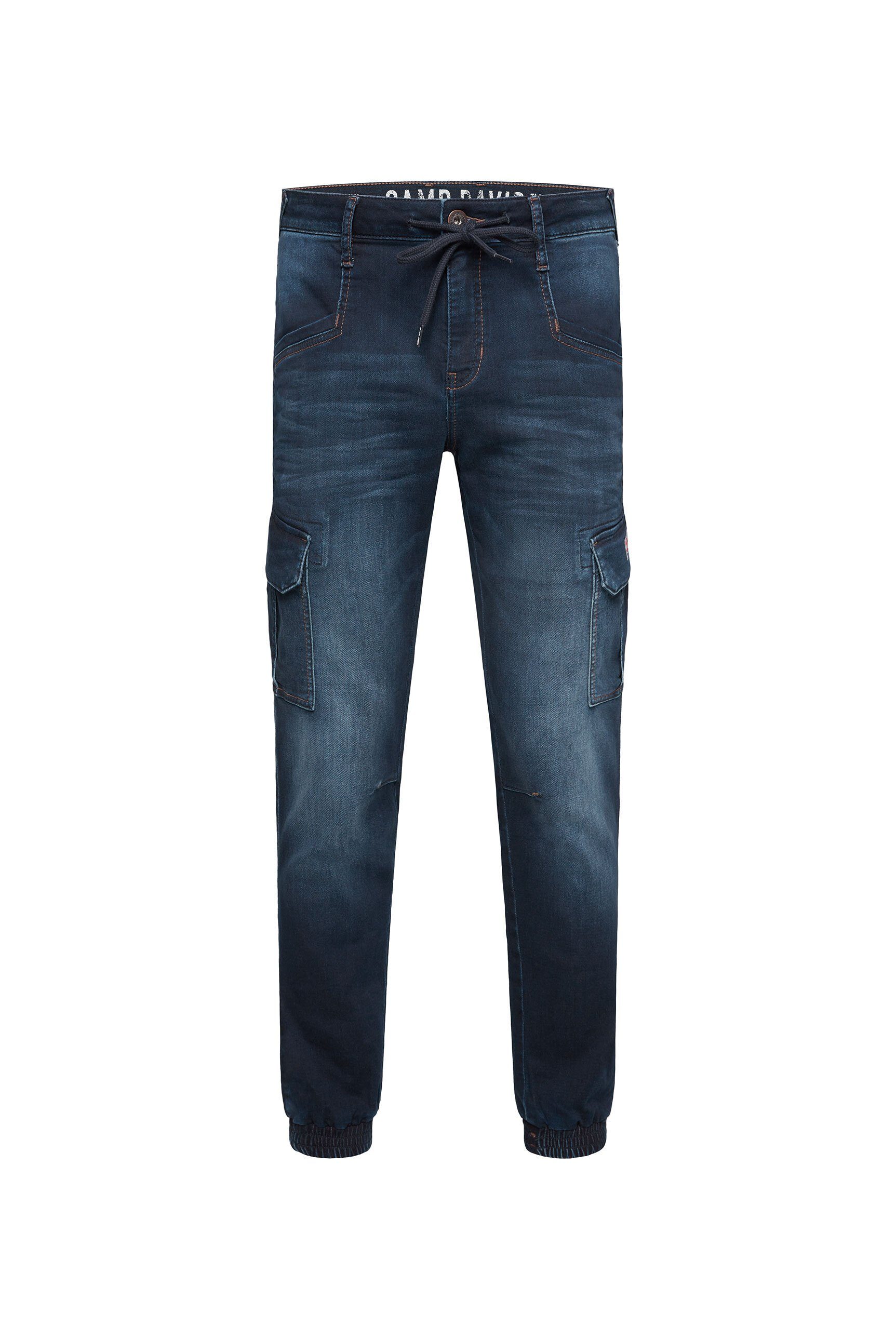 Regular-fit-Jeans Leibhöhe hoher CAMP DAVID mit