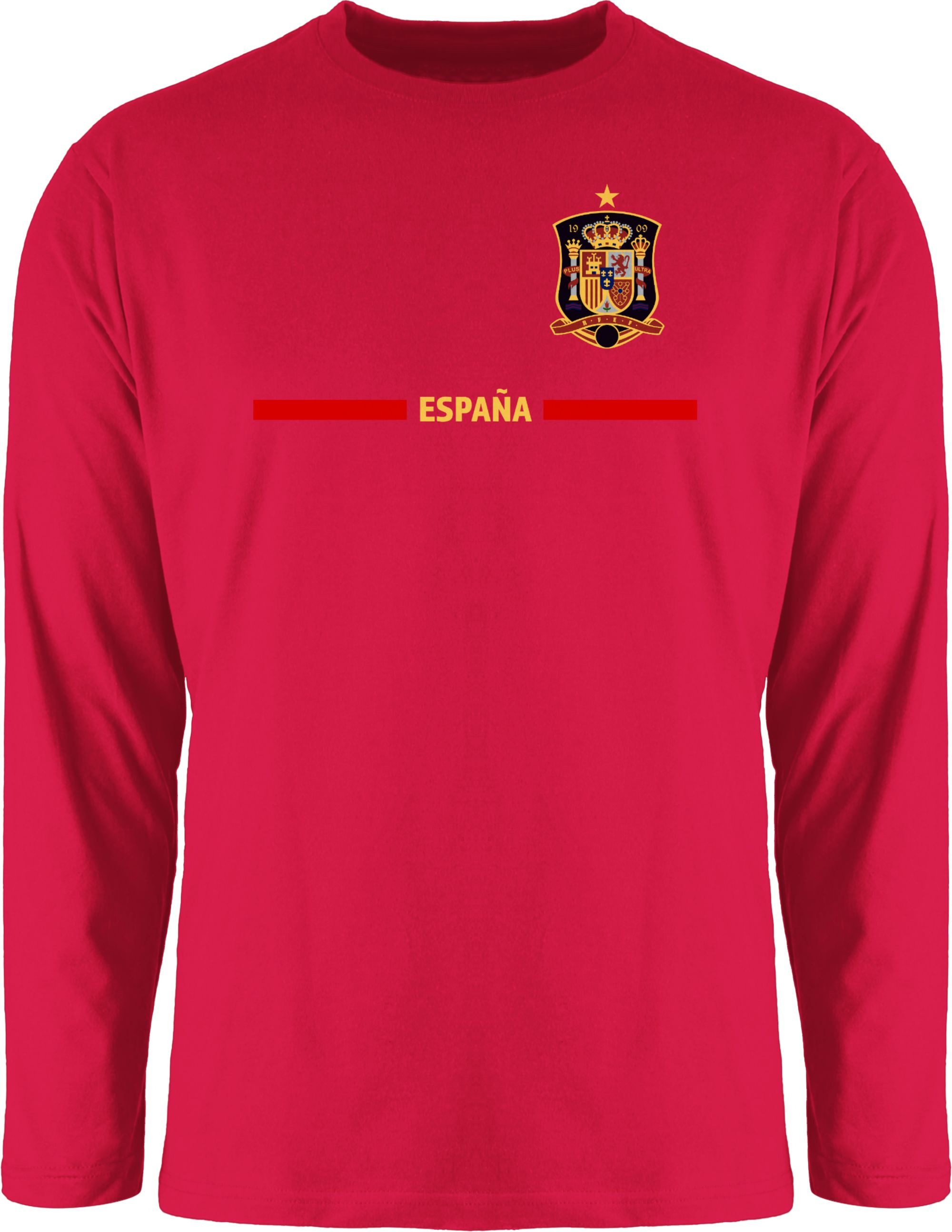 Shirtracer Rundhalsshirt Spanisches Trikot Wappen, España mit Stolz, Spanien Fan-Motiv 2026 Fussball WM Fanartikel