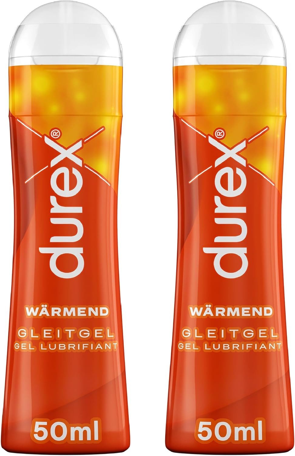 durex Gleitgel Play Wärmend, Doppelpack, 2-tlg., sanftes Gleitmittel mit wärmendem Effekt