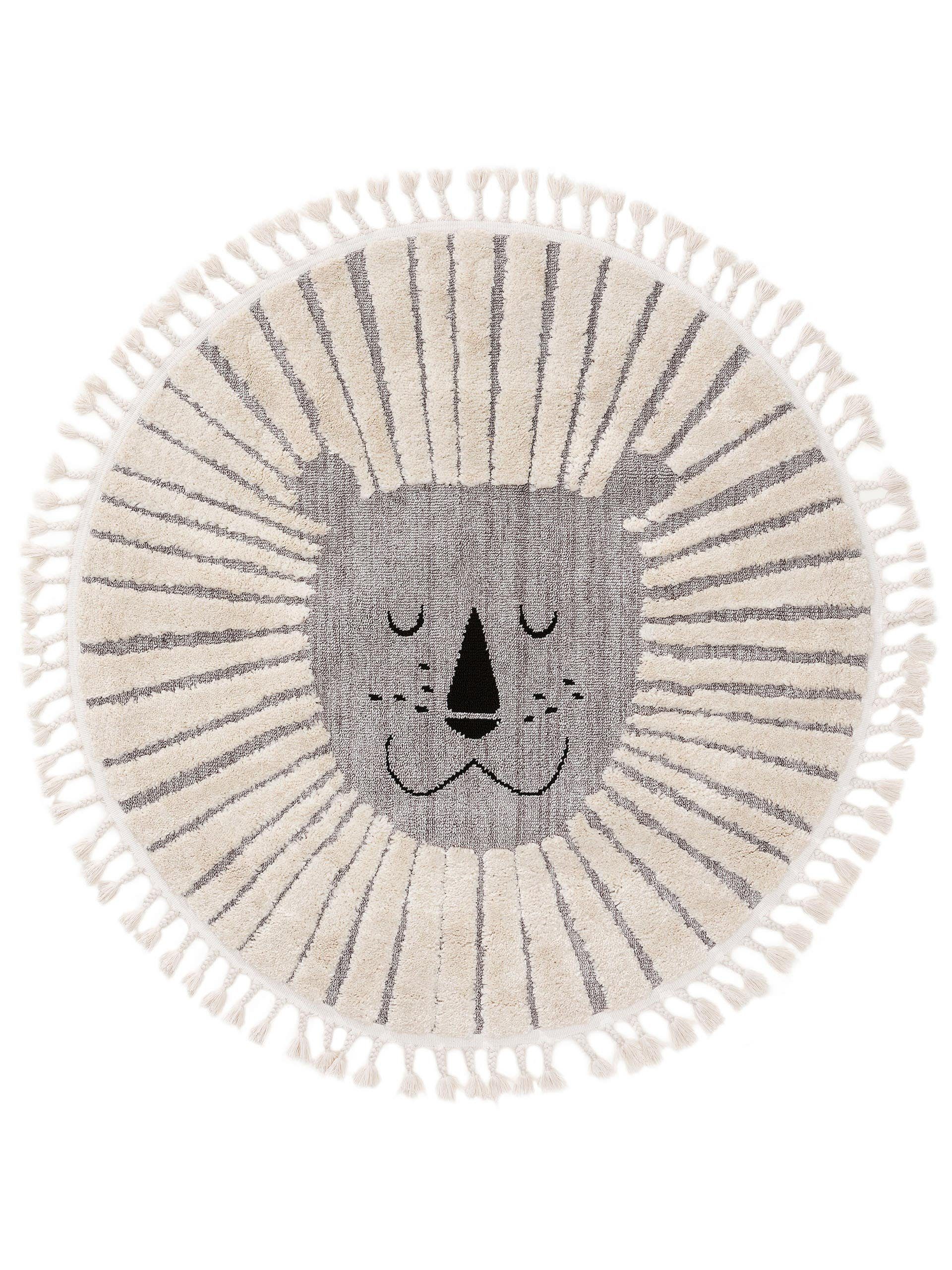 benuta Kinderteppich Momo, rund, Höhe: 11 mm, Kunstfaser, Berber, Ethno-Sty günstig online kaufen