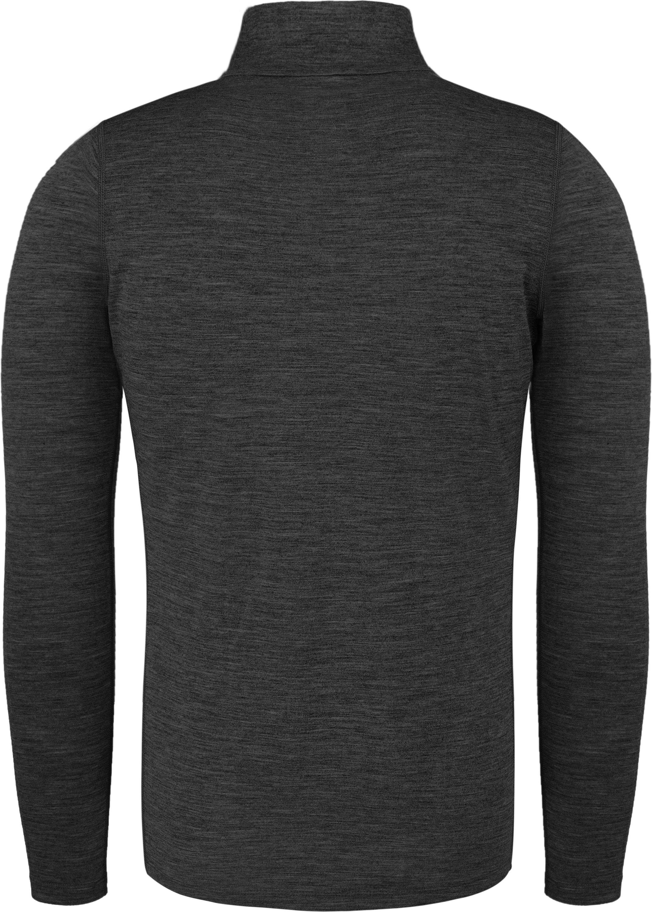 normani Langarmshirt Herren Merino Langarm mit 1/4 Zipper Canberra Merino Winter Outdoor Ski Pullover - Aus Merinowolle – Bild 3 von 5