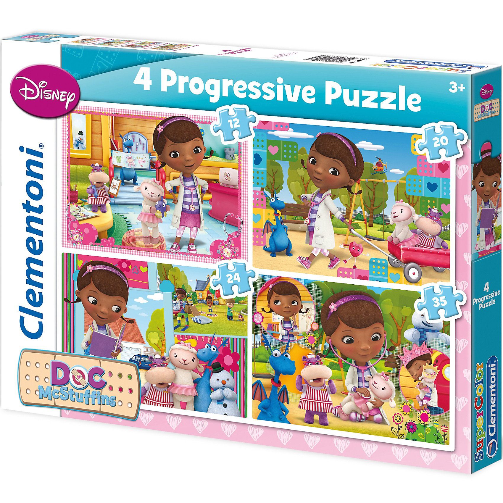 Clementoni Puzzle 4 in 1 12/20/24/35 Teile Doc McStuffins online