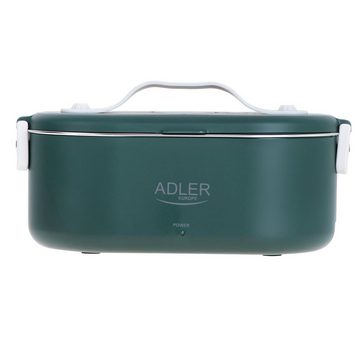 Adler Elektrische Lunchbox AD 4505, Elektrische Brotdose, Speisewärmer, Warmhaltebehälter, Edelstahl, grün