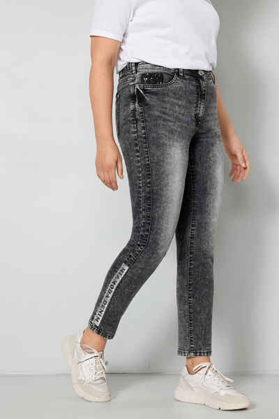 MIAMODA Regular-fit-Jeans Jeans Slim Fit Saumprint 5-Pocket