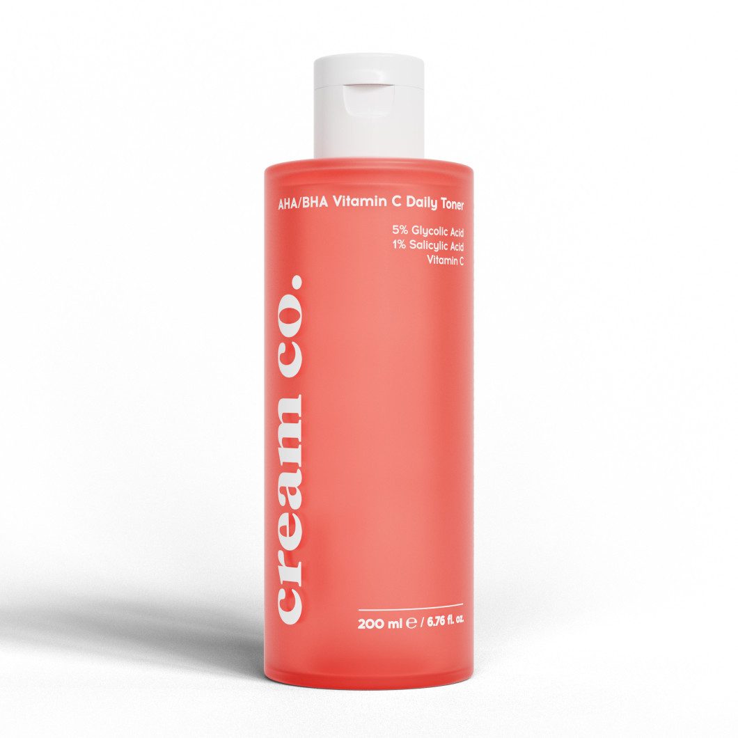 Toner Cream Co. 200ml AHA/BHA Vitamin C Toner für Mischhaut & ölige Haut