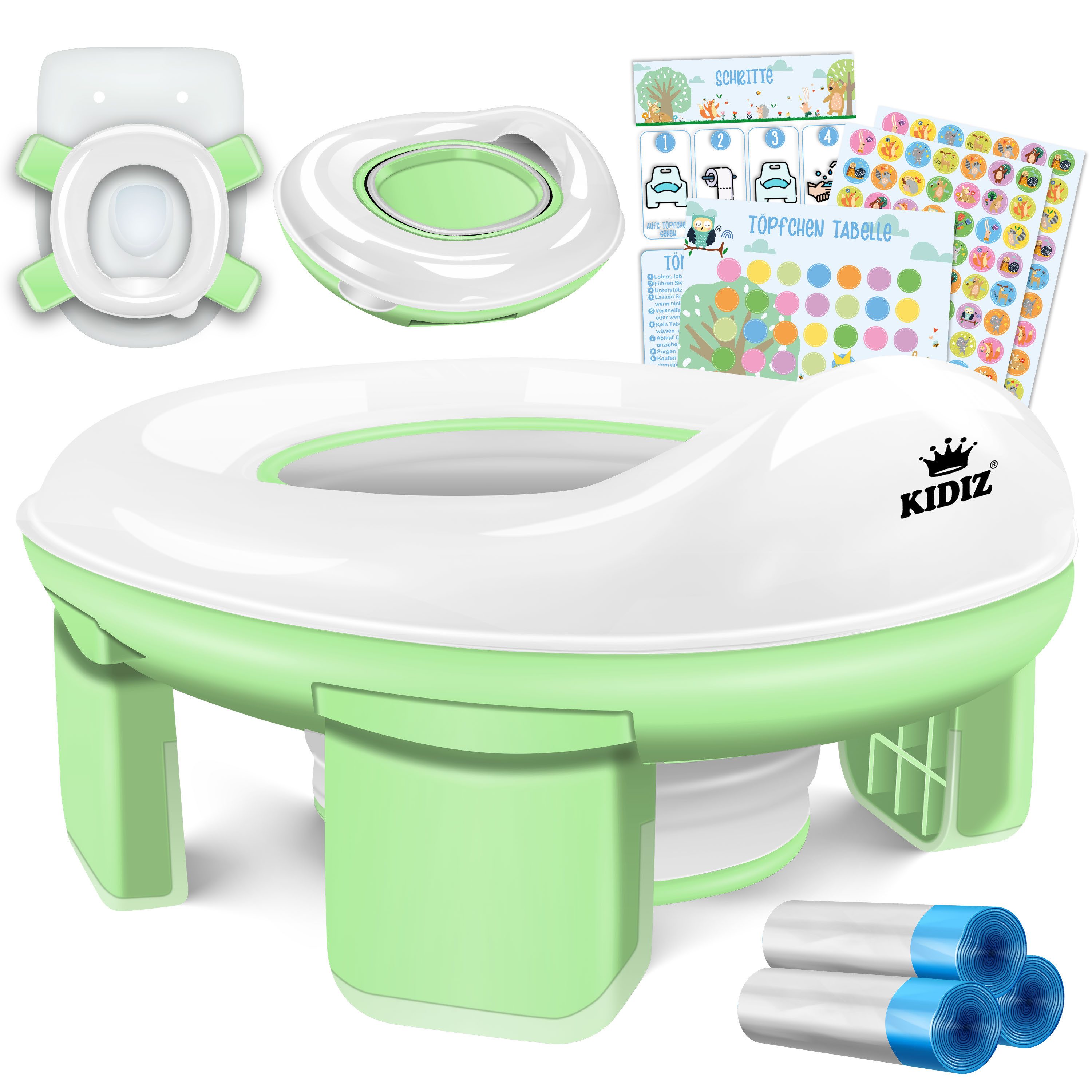 KIDIZ Toilettentrainer, Töpfchen für Kinder Toilettensitz Töpfchentrainer WC Sitz