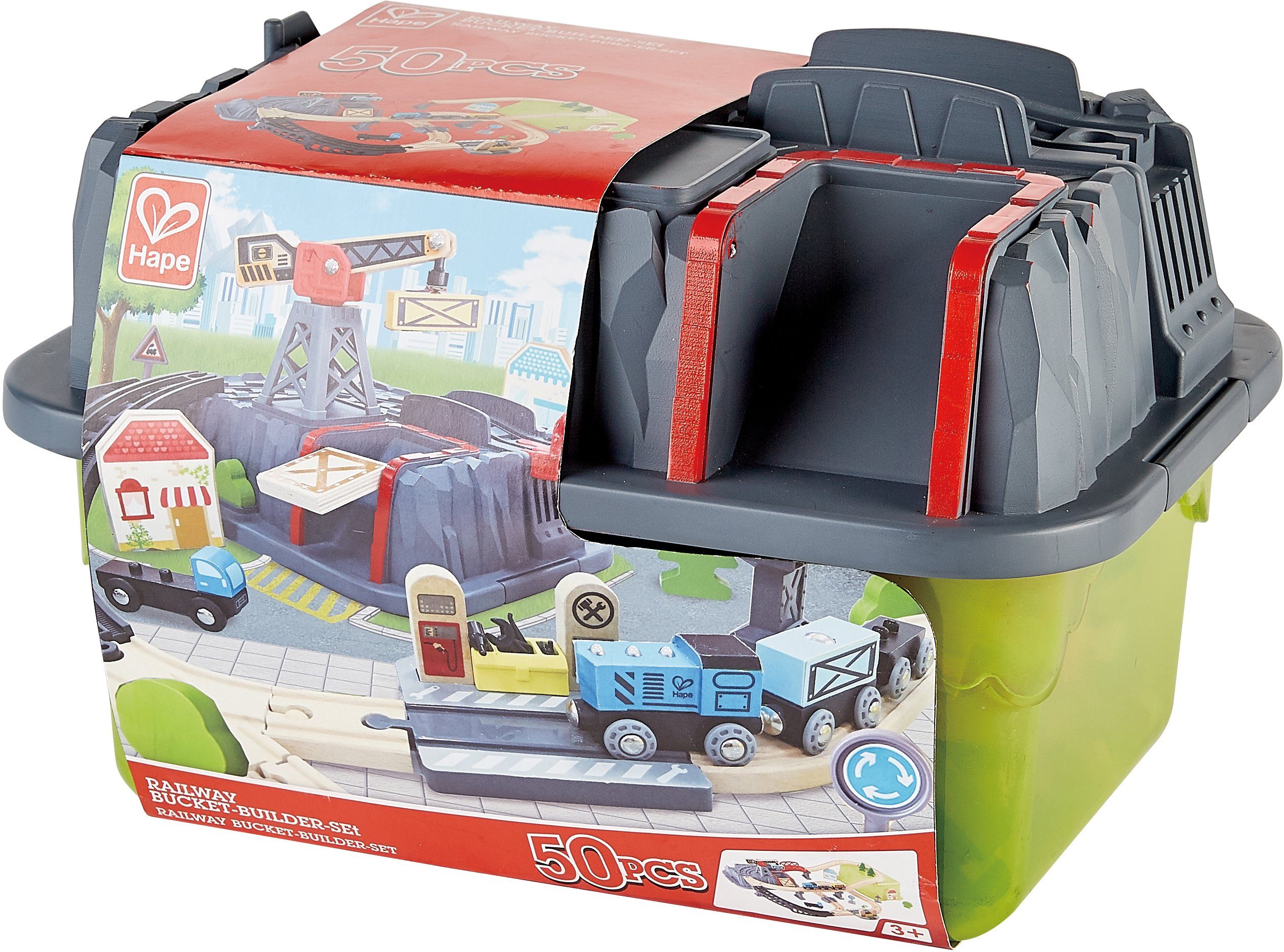 Hape Spielzeug-Eisenbahn Eisenbahn-Baukasten, (Set, 50-tlg) günstig online kaufen