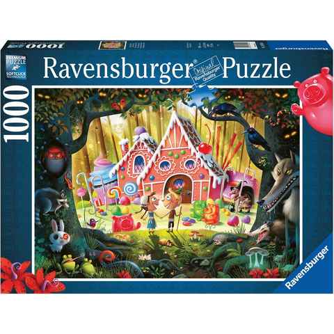 Ravensburger Puzzle Hänsel und Gretel, 1000 Puzzleteile, Made in Germany; FSC®- schützt Wald - weltweit