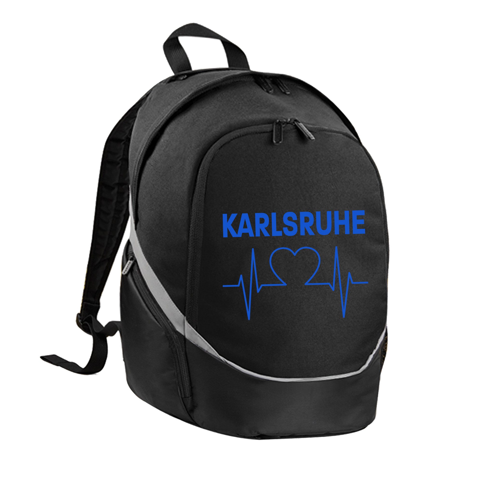 multifanshop Rucksack Karlsruhe - Herzschlag - Tasche