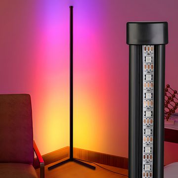 Retoo LED Stehlampe LED Stehlampe RGB Stehleuchte Ecklampe Farbwechsel mit Fernbedienung, LED wechselbar, RGB, Einzigartiges Design, Funktionalität, Energieeffizienz, Lange Lebensdauer