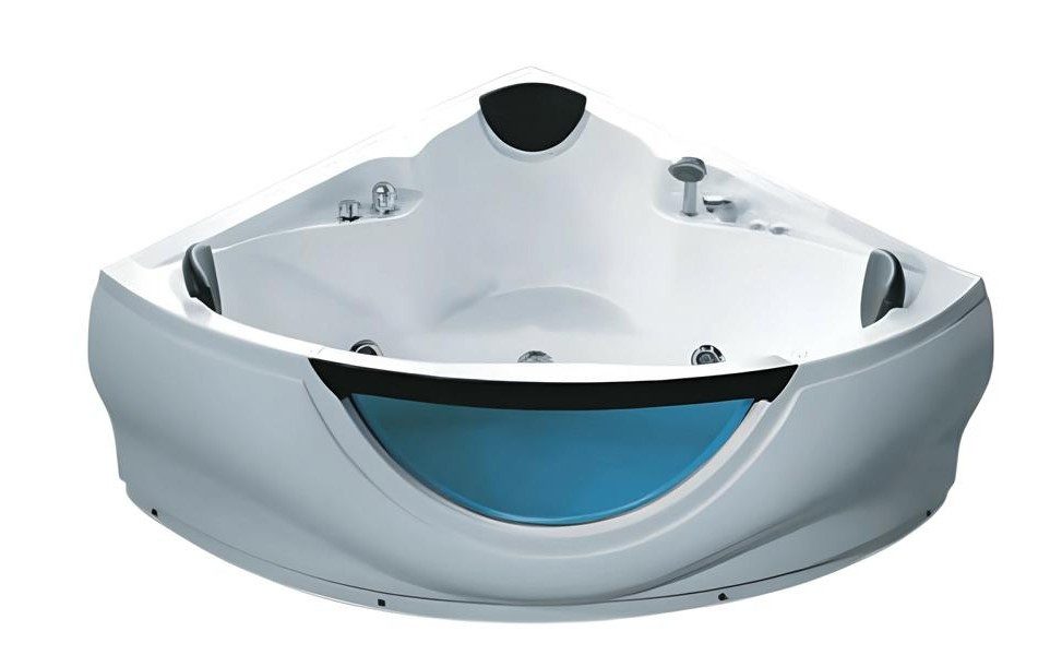 Xlmoebel Whirlpool-Badewanne XLMOEBEL Hydromassagewanne aus Acryl in Weiß, freistehend, Made in Europa