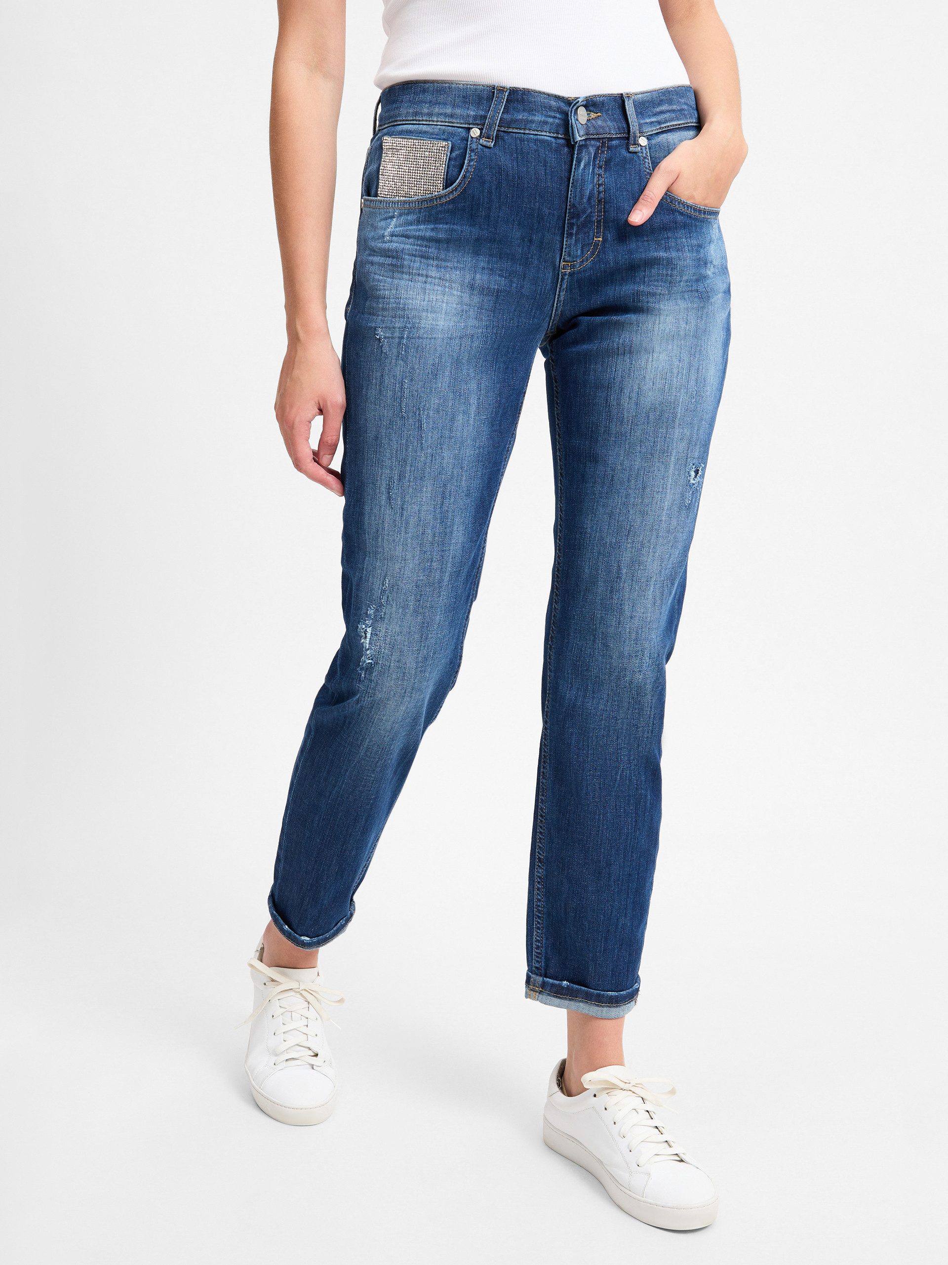 ANGELS 5-Pocket-Jeans LIZ BELT mit Gürtel günstig online kaufen