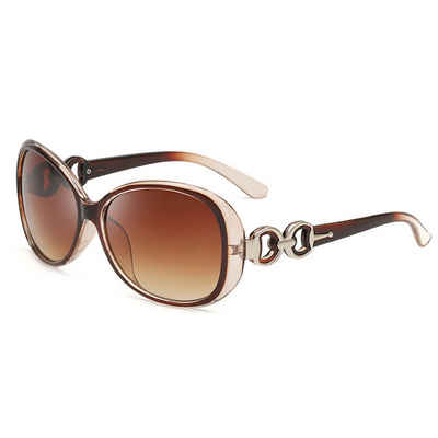 Rnemitery Sonnenbrille Retro Elegant Groß Sonnenbrille Damen Polarisiert UV 400 Schutz